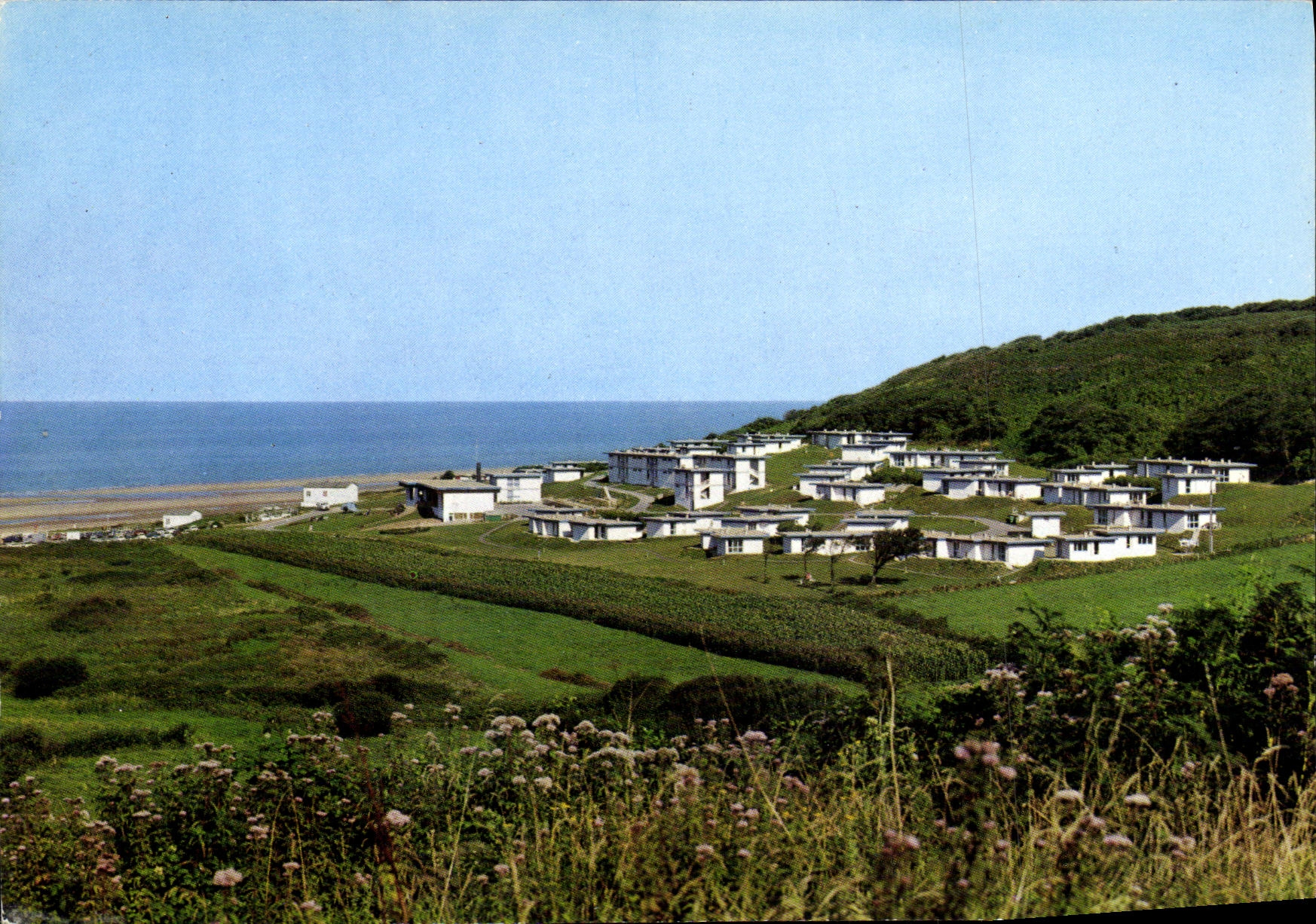 MODERN CARD Colleville St Laurent Seen D together of the lodging D Omaha Beach