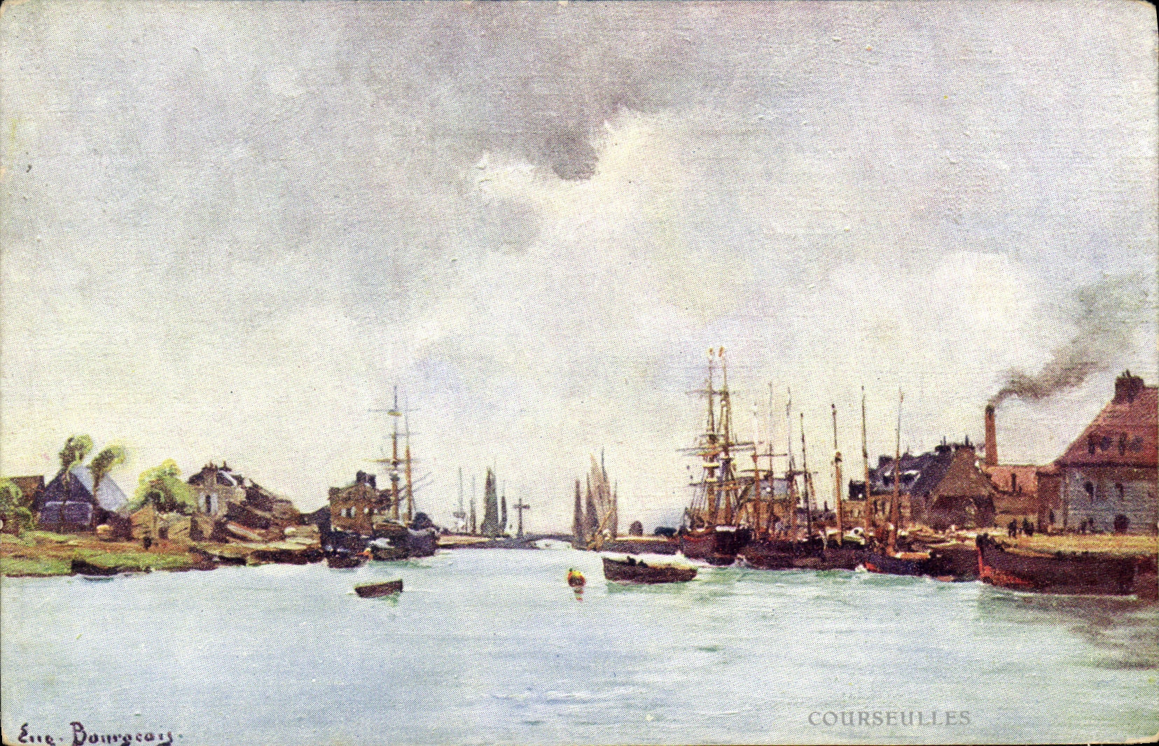 CPA Courseulles Sur Mer Le Port Bateaux