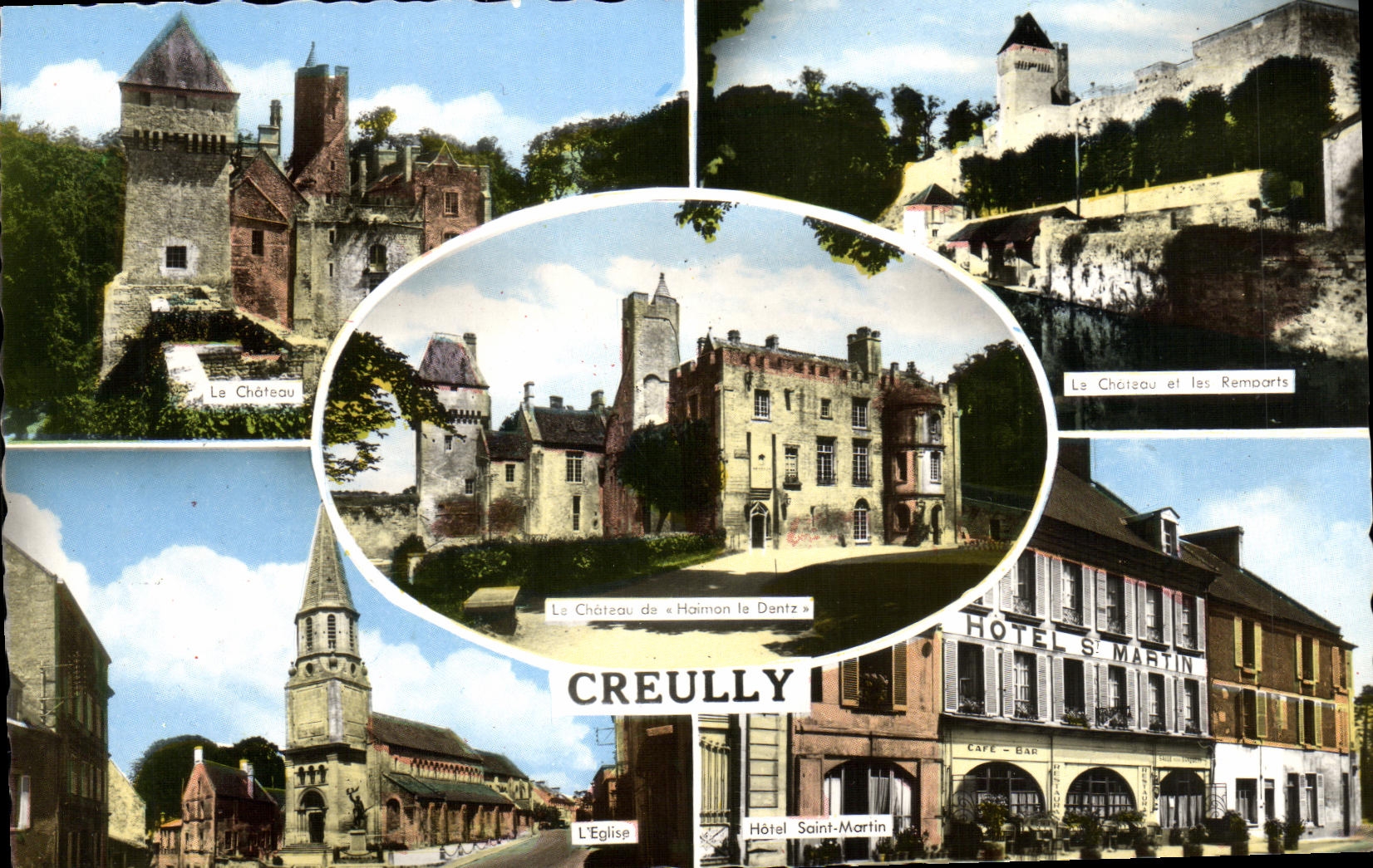 CPM Creully Chateau Hotel Saint Martin Eglise