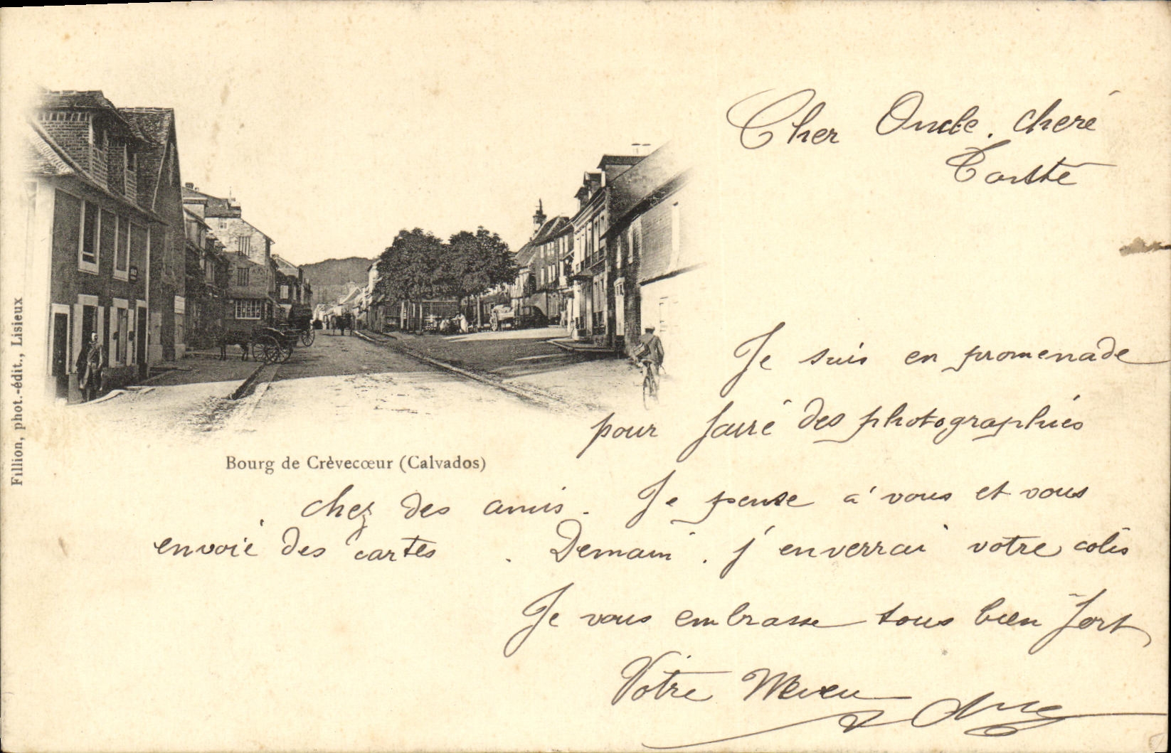 VINTAGE POSTCARD Crevecoeur out of Trough
