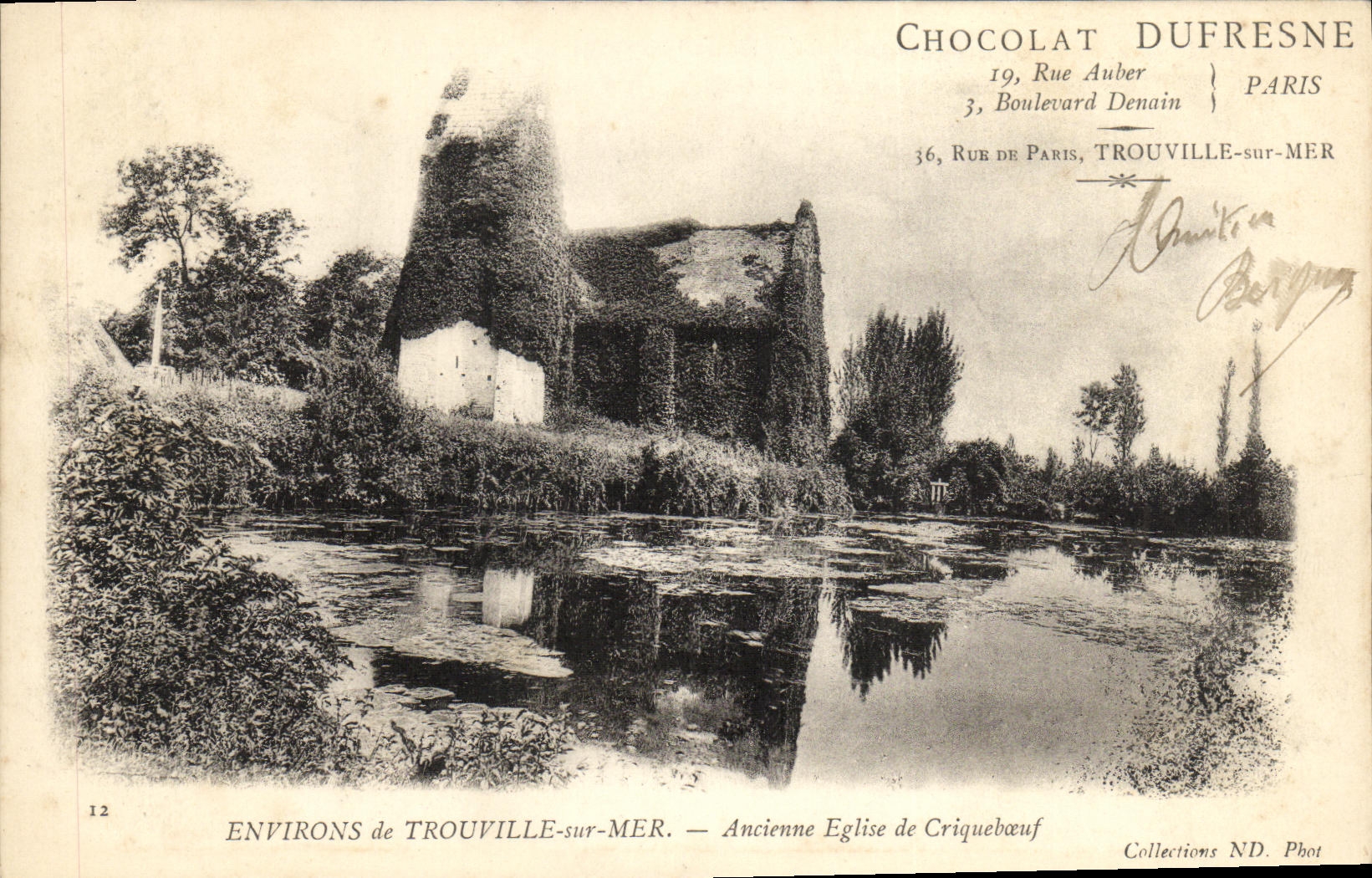 CPA Environs de Trouville sur Mer Ancienne Eglise de Cricqueboeuf