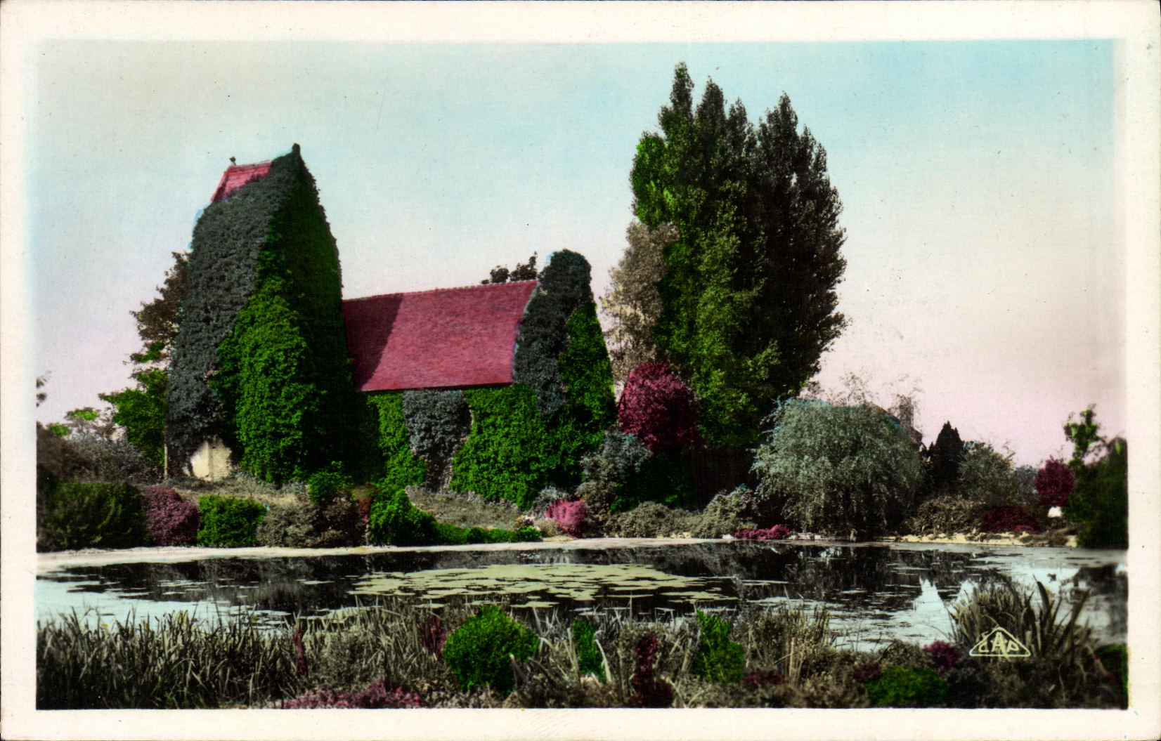 MODERN CARD Honfleur Church of Cricqueboeuf