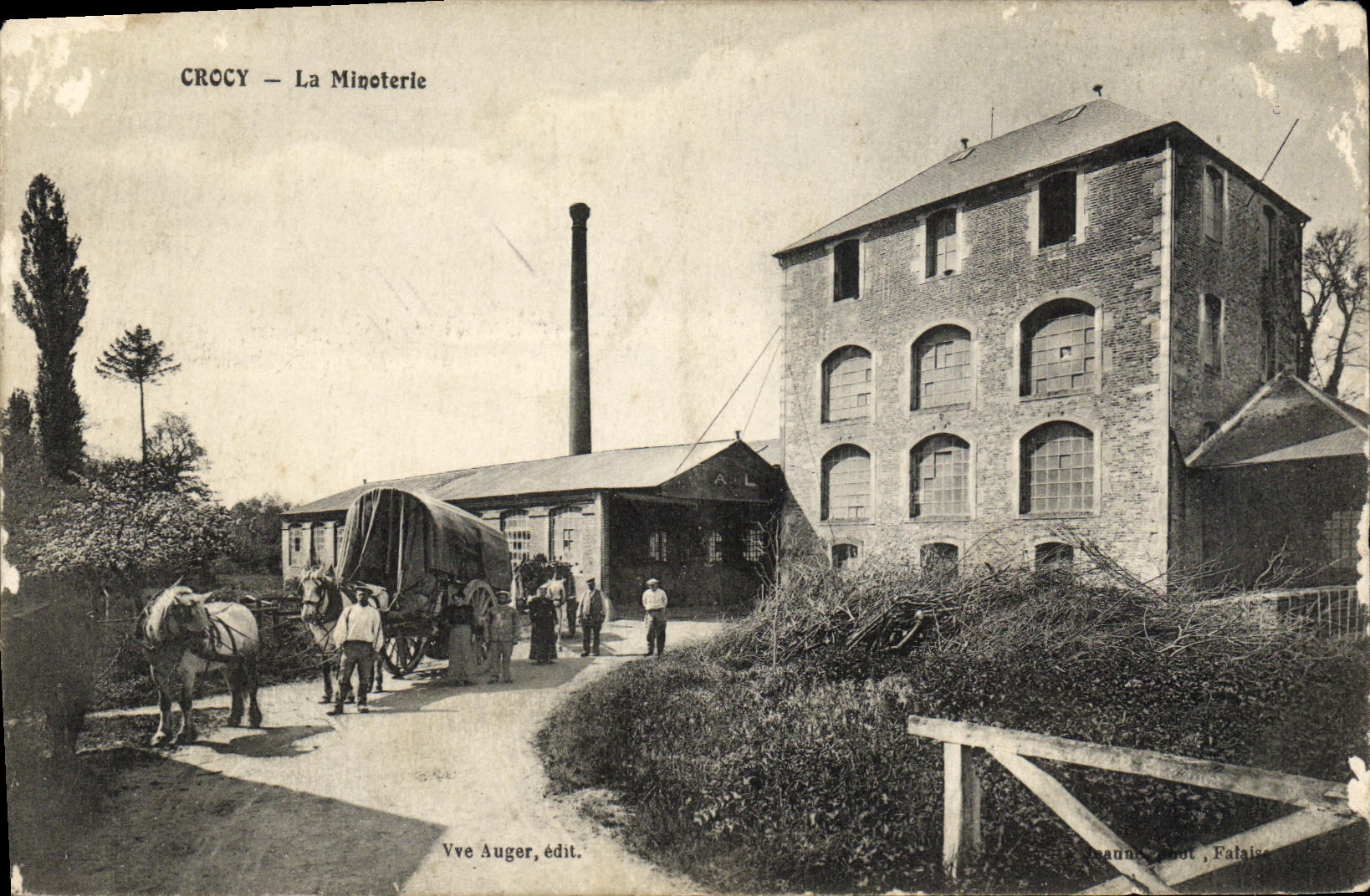 VINTAGE POSTCARD Crocy the Flour mill very good animation