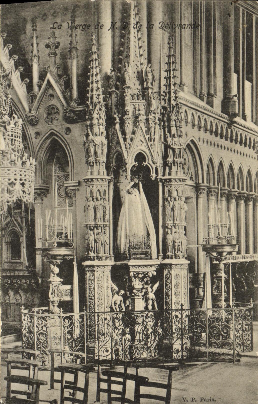 VINTAGE POSTCARD the Virgin of NR D Delivrande