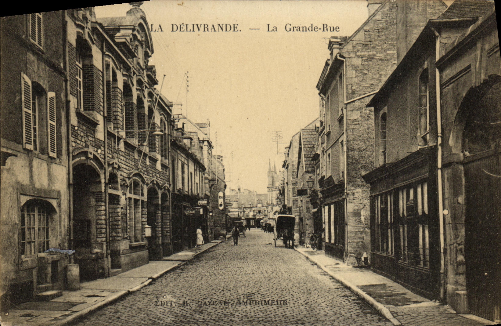 CPA La Delivrande La Grande Rue