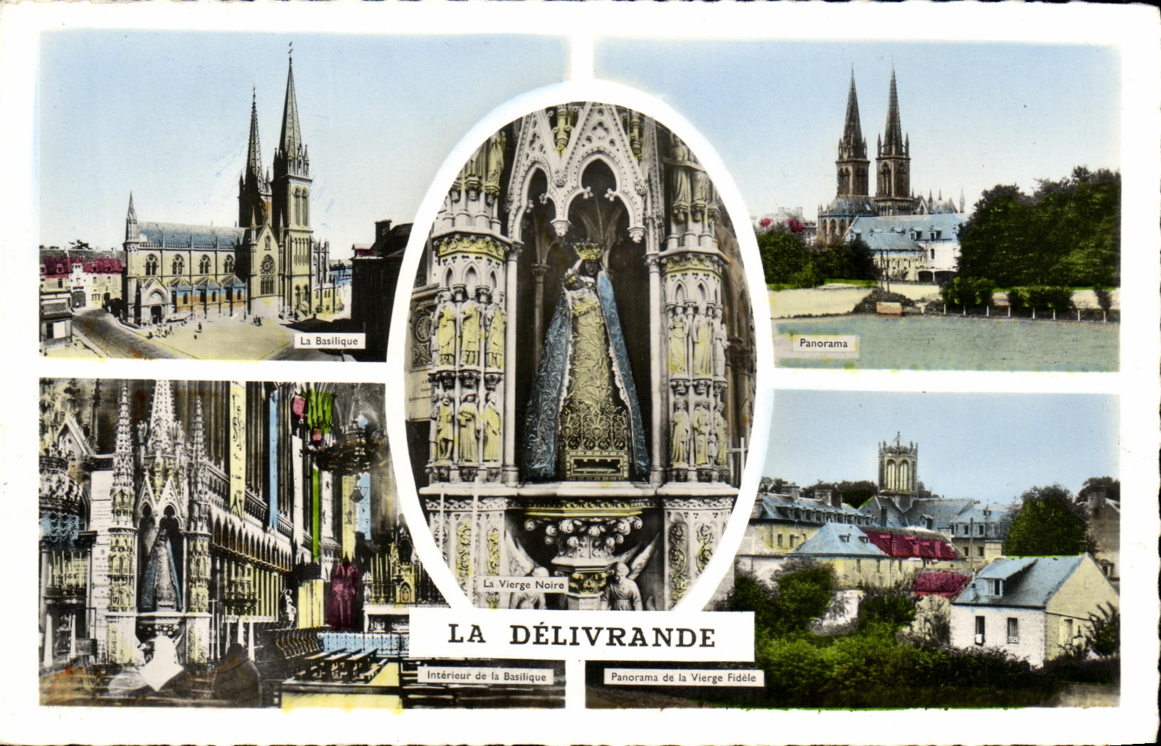 CPM La Delivrande Basilique Vierge fidele