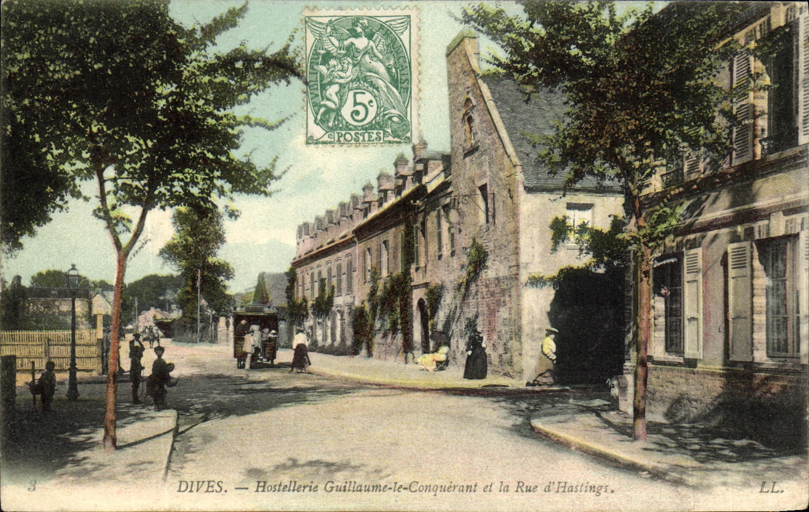 VINTAGE POSTCARD Divine Fashionable country inn of William the Conqueror and the Street D Hastings