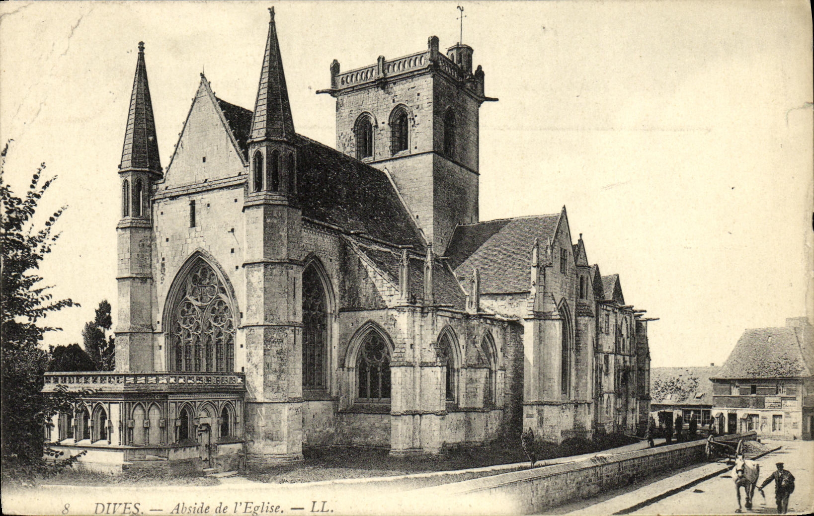 CPA Dives Abside de l Eglise