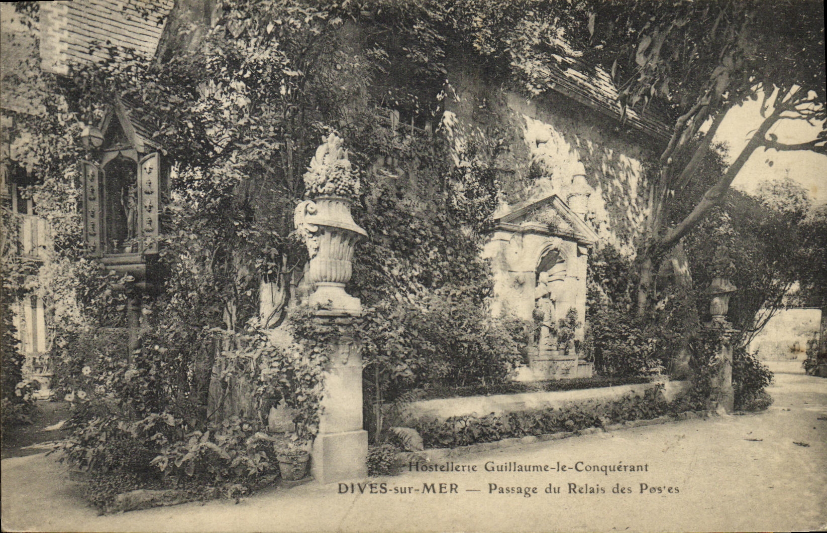 POSTAL Guillermo divino de la VENDIMIA que el meson de moda del pais del conquistador en el paso del mar del relais del paga