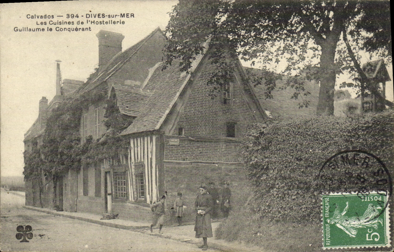 CPA Dives Sur Mer Hostellerie Guillaume le Conquerant Enfants