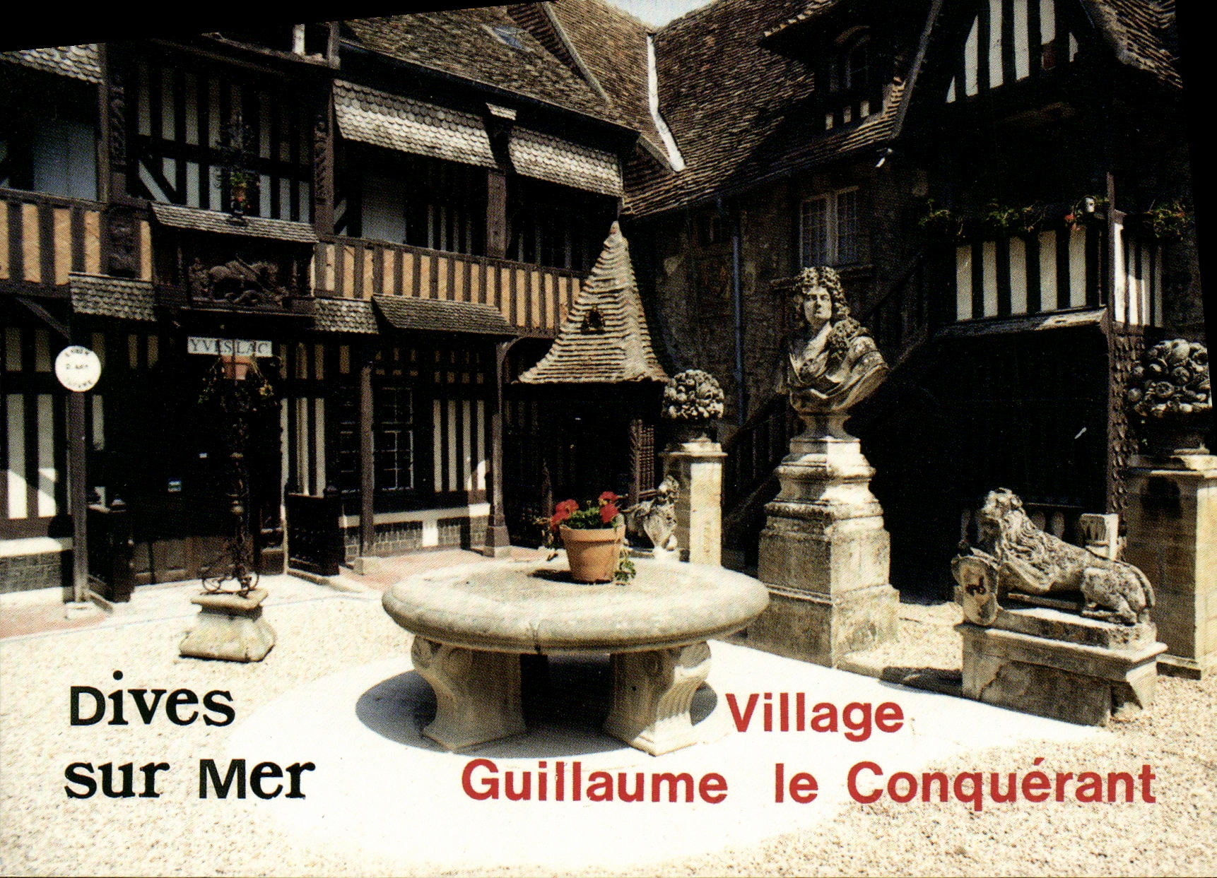 POSTAL MODERNA adivinar la vista en Guillermo la aldea del conquistador