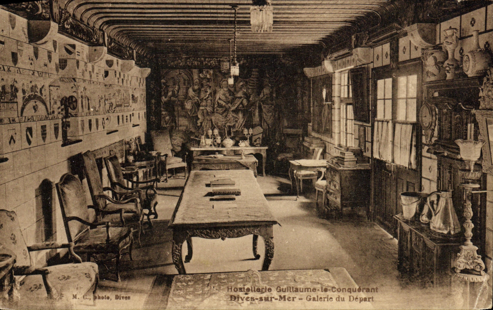 POSTAL de la VENDIMIA divina en el meson de moda Guillermo del pais del mar el comenzar de la galeria del conquistador