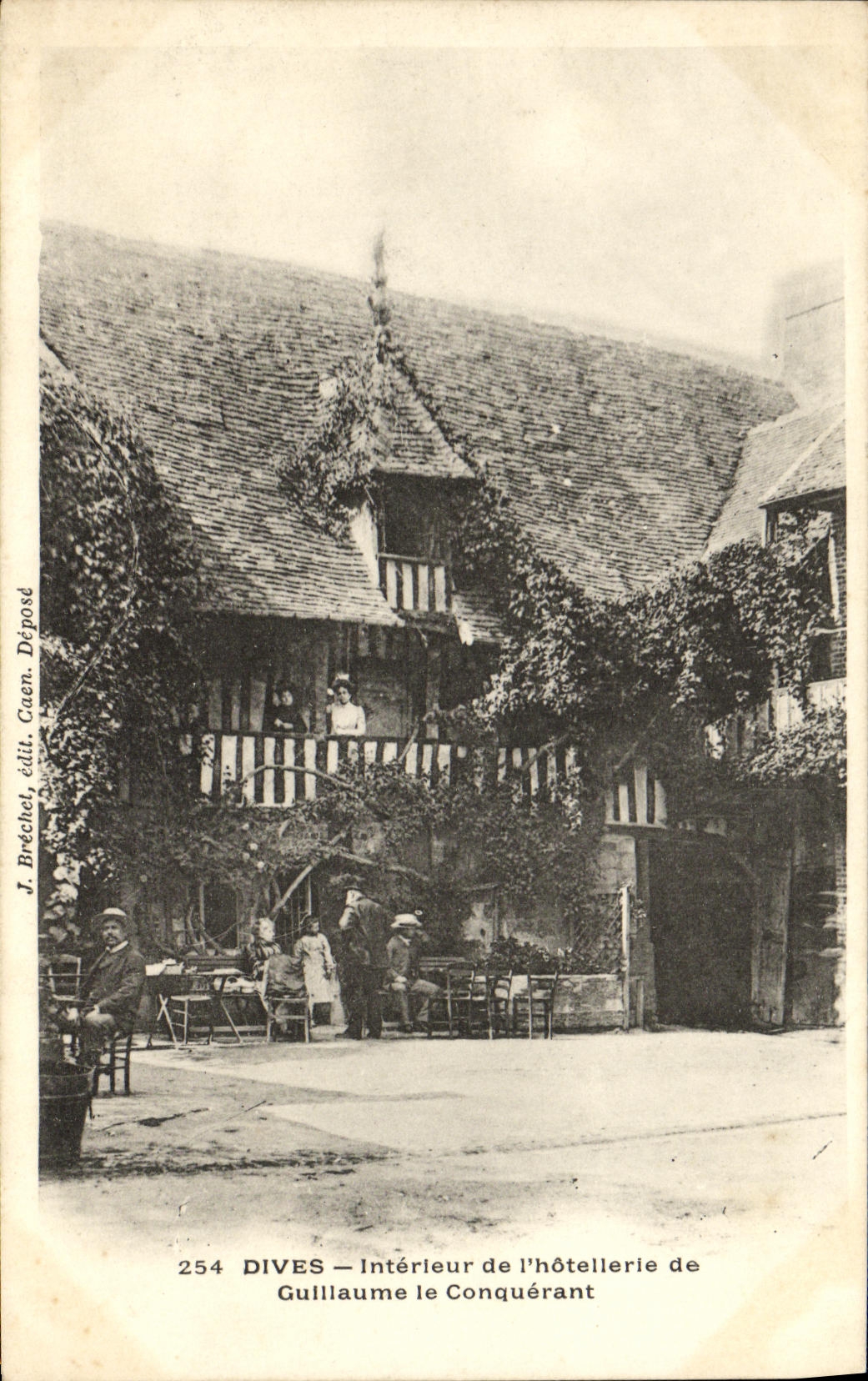 Interior divino de la POSTAL de la VENDIMIA de L comercio del hotel de Guillermo el conquistador vista hermosa