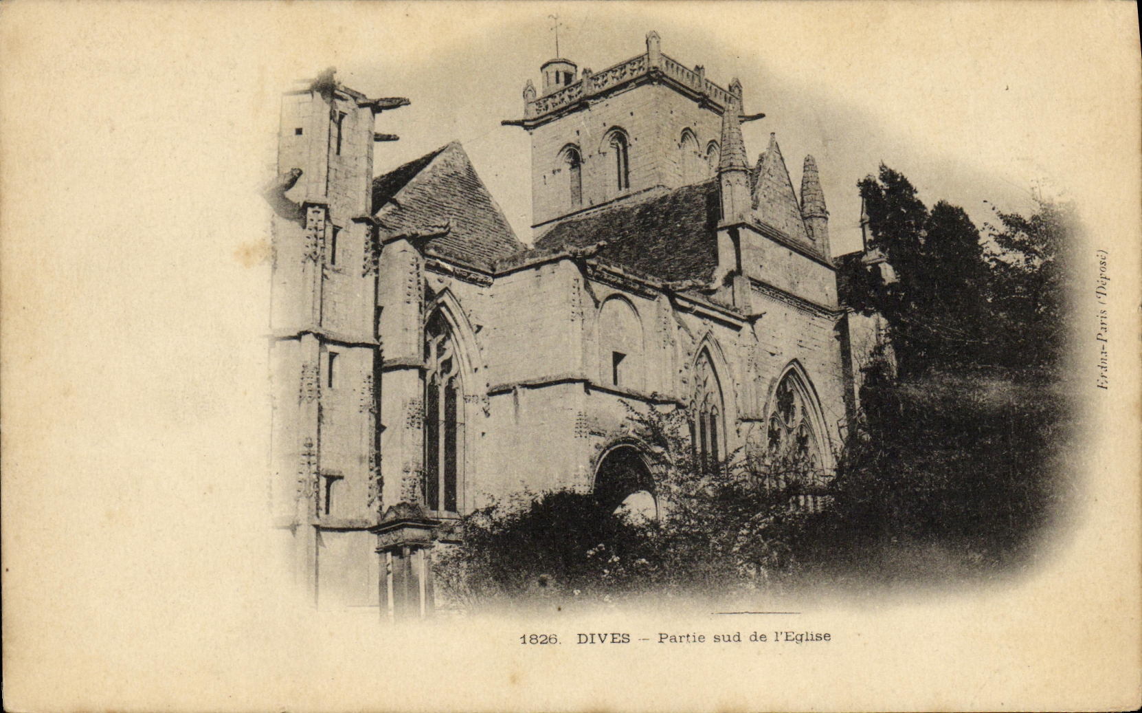 CPA Dives Partie Sud de L Eglise