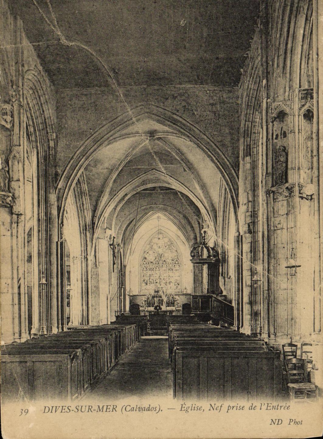 POSTAL de la VENDIMIA divina en iglesia del mar