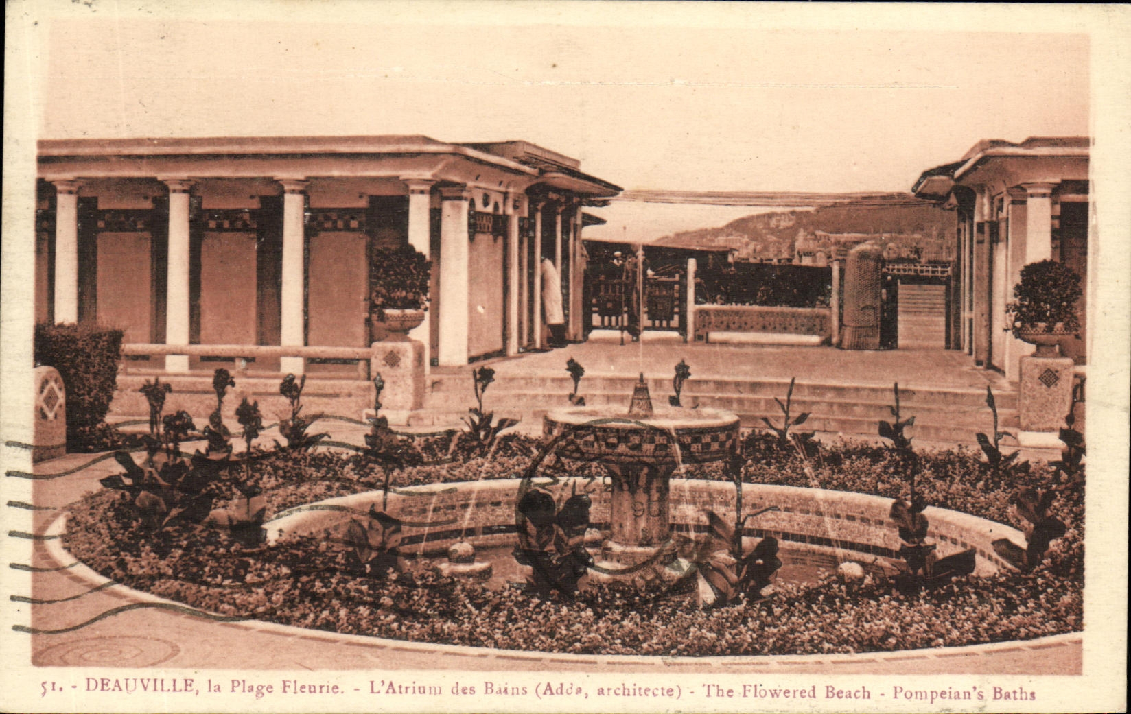 CPA Deauville Plage Fleurie L Atrium