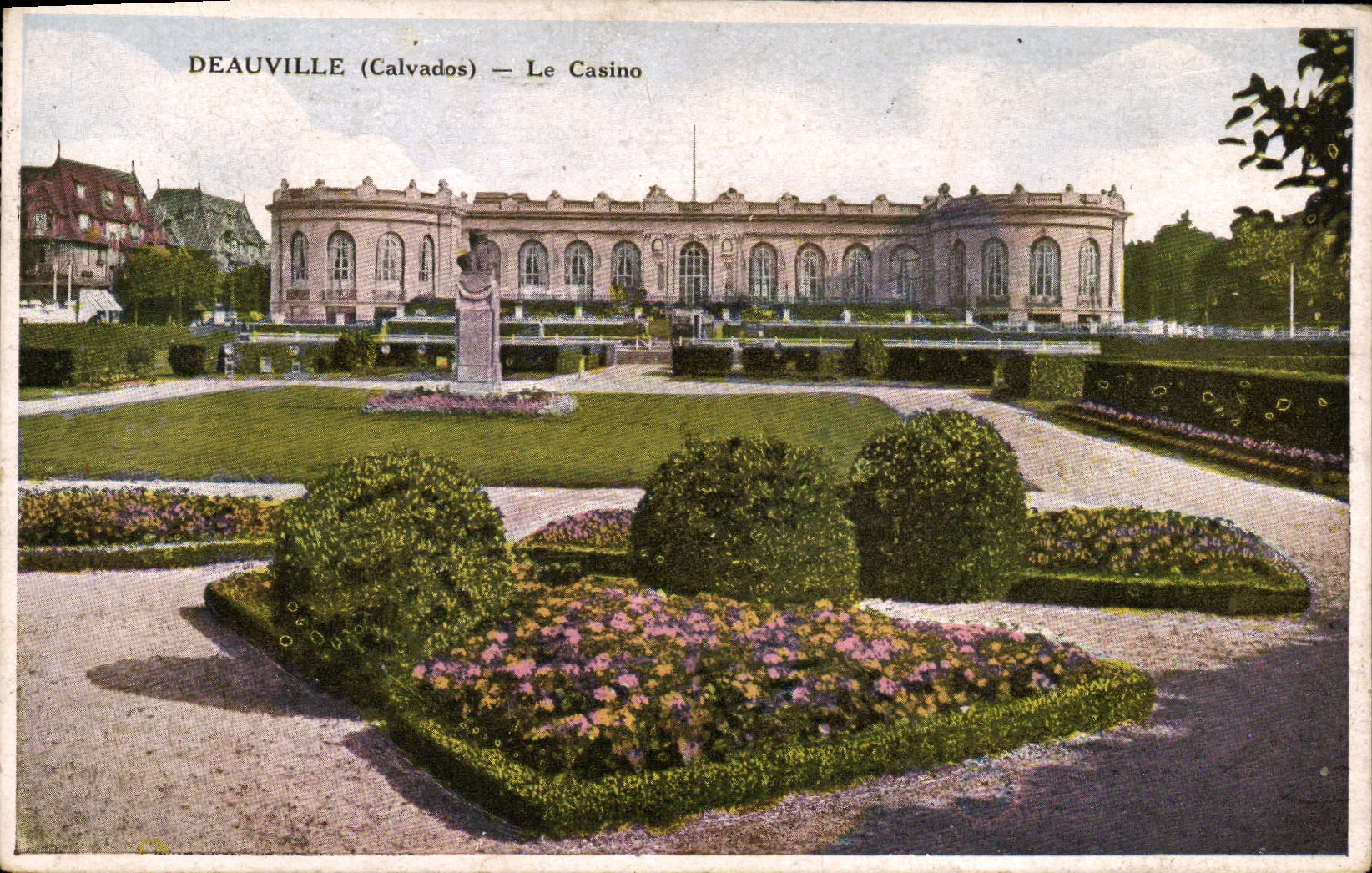 CPA Deauville Plage Fleurie Le Casino 