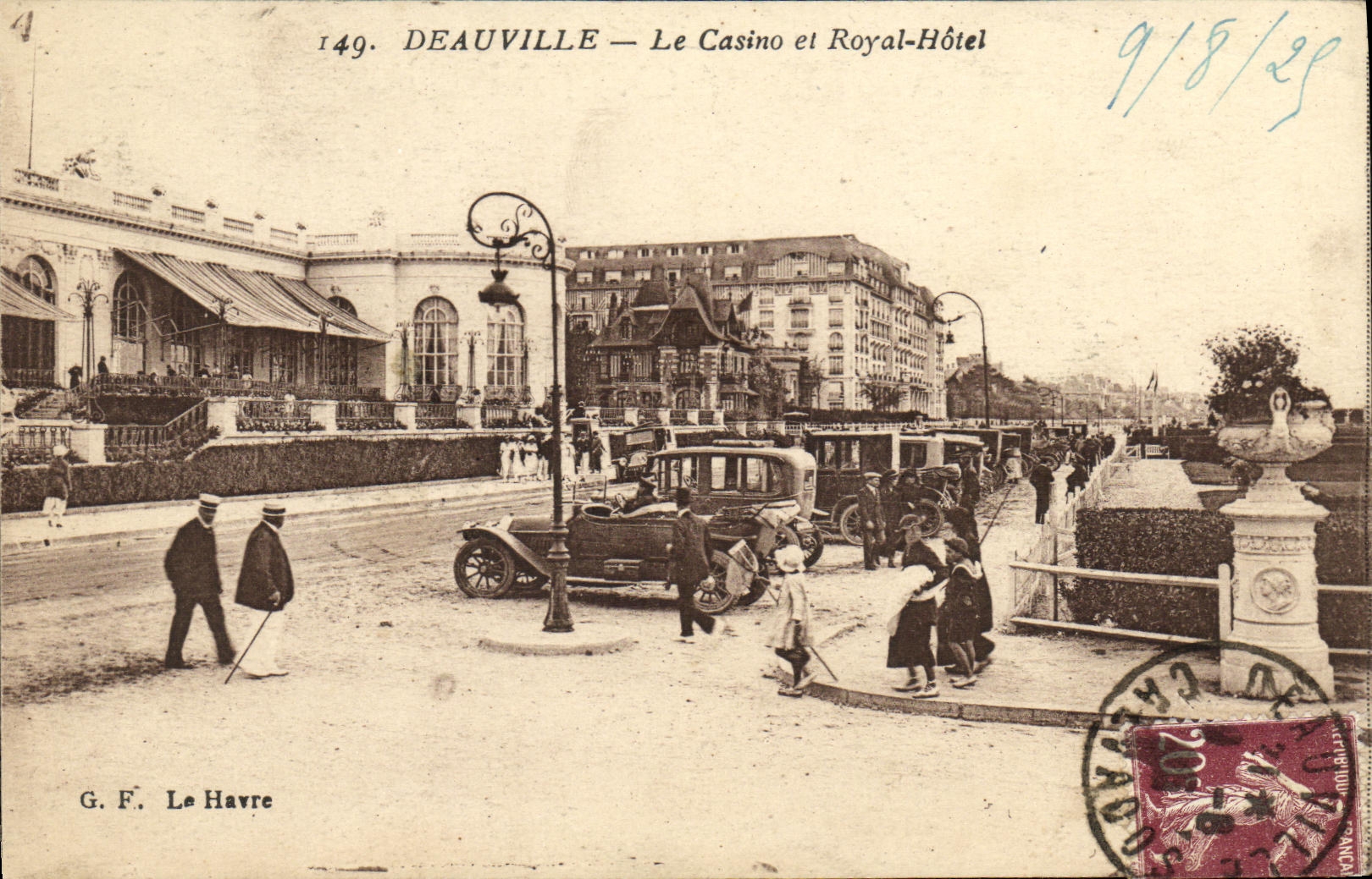 CPA Deauville Le Casino et royal Hotel