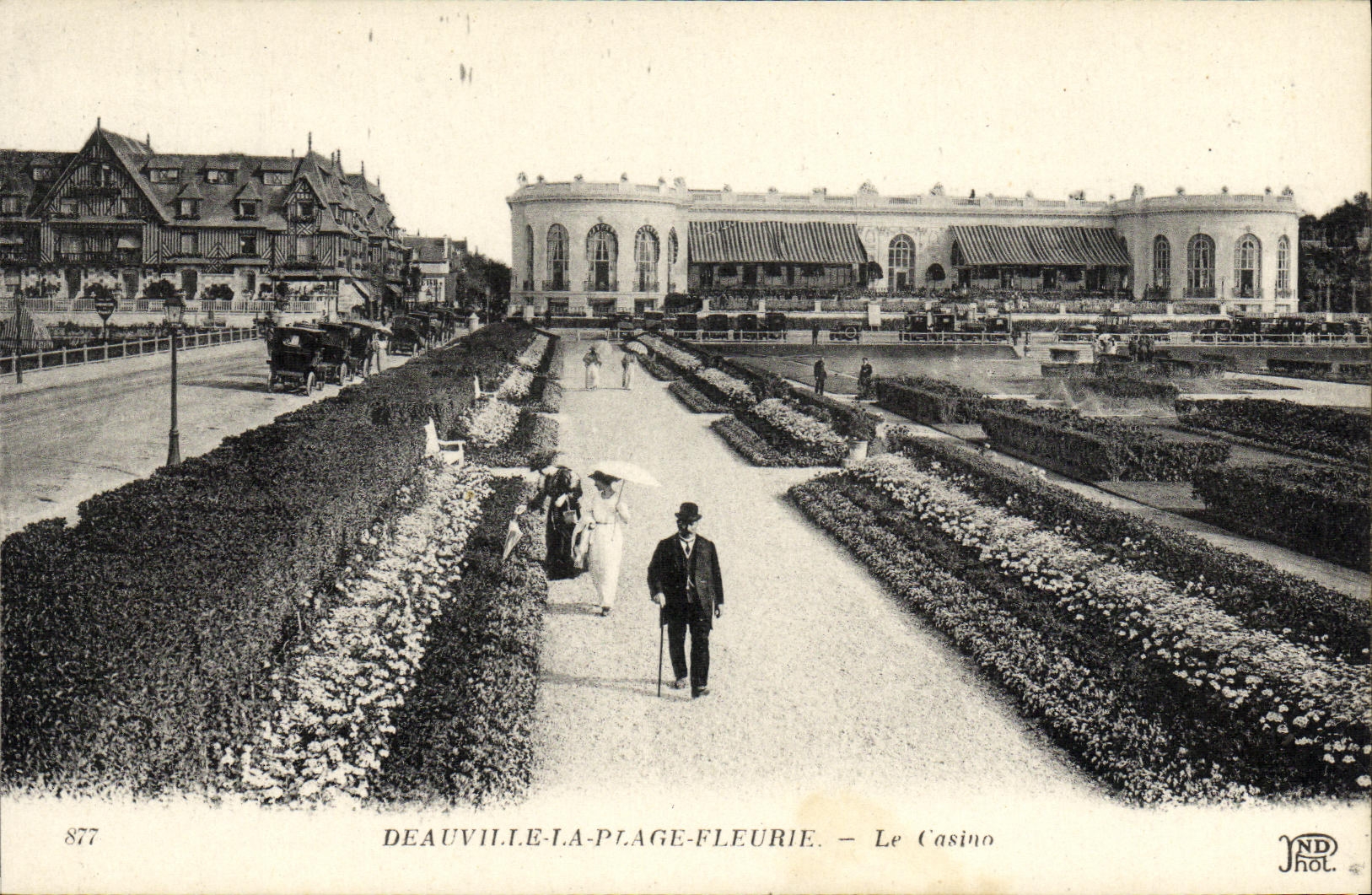 CPA Deauville La Plage Fleurie Le casino