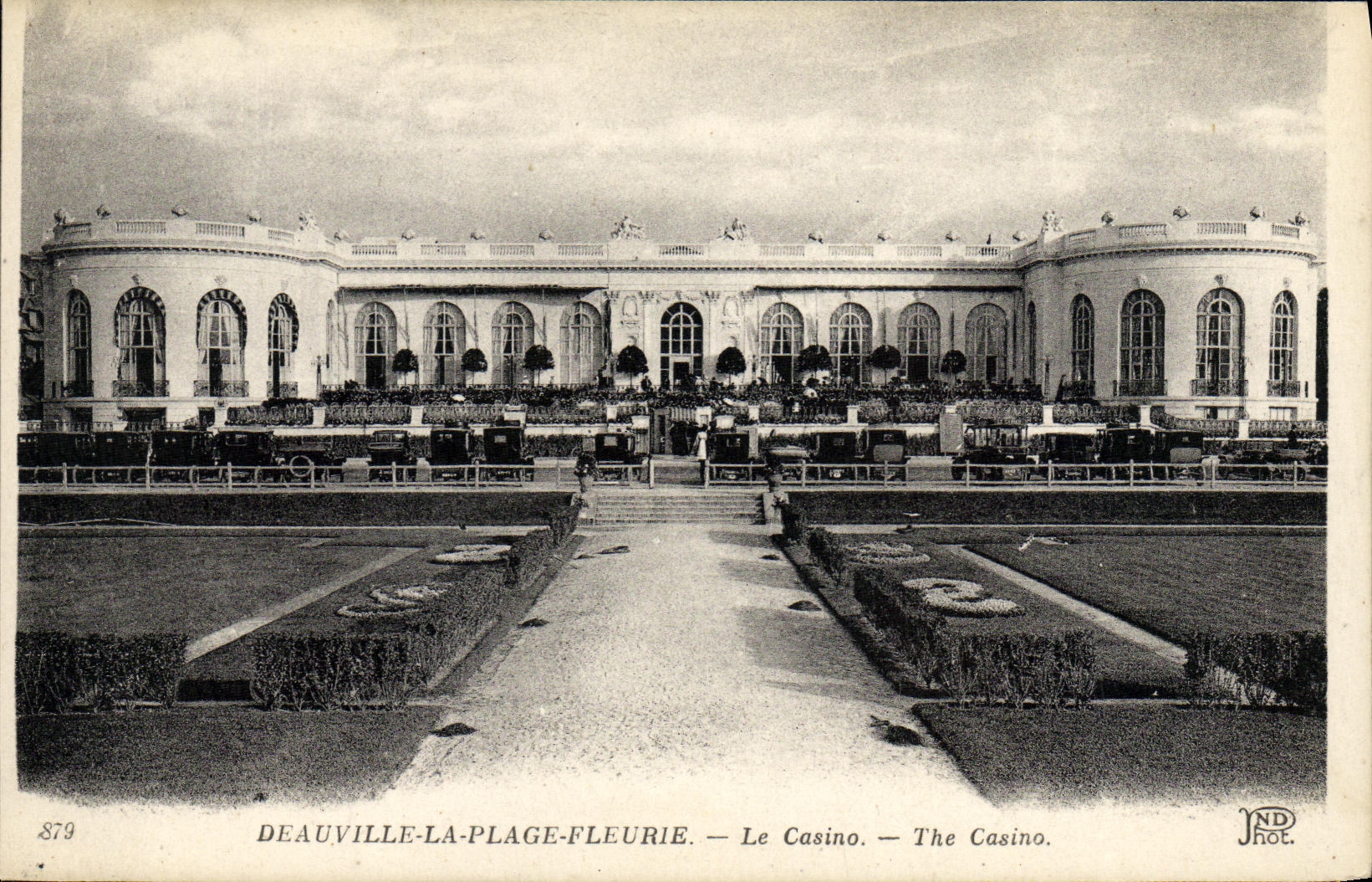 CPA Deauville La Plage Fleurie Le Casino