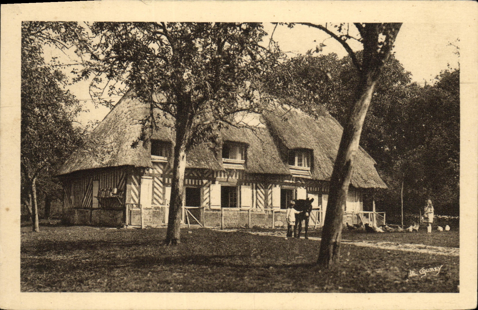 VINTAGE POSTCARD Deauville Road of Cabourg Deauville Honfleur Closes Norman