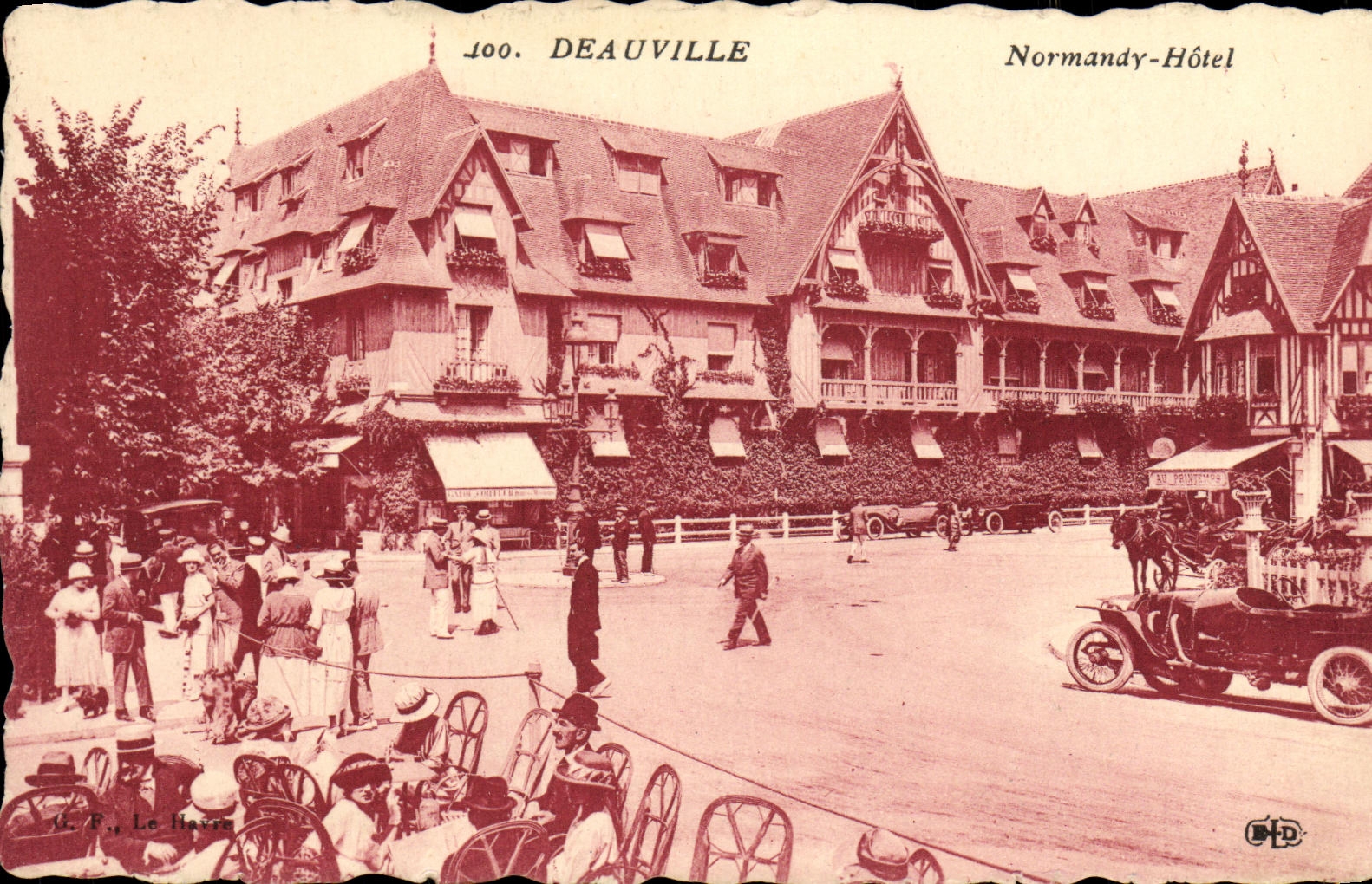 CPA Deauville La Plage Fleurie Normandy Hotel