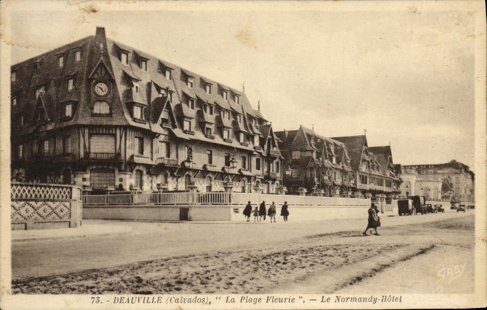CPA Deauville La Plage Fleurie Le Normandy Hotel