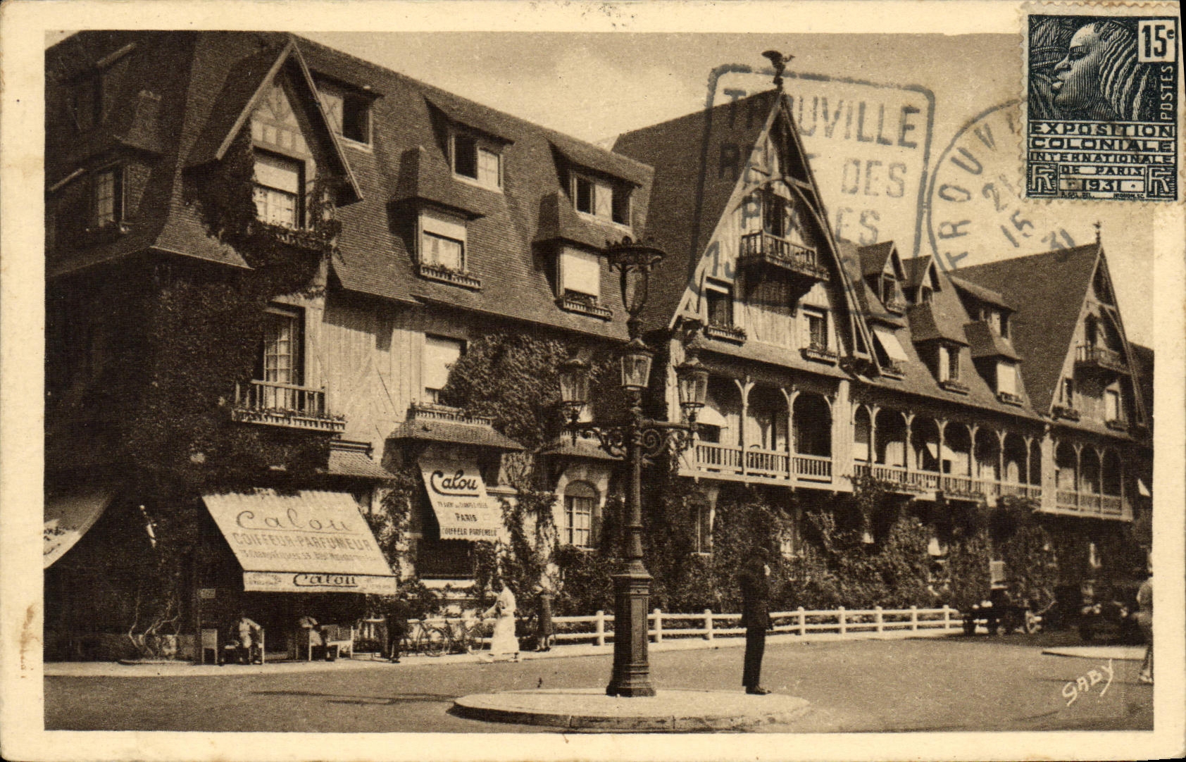 CPA Deauville La Plage Fleurie Le Normandy Hotel
