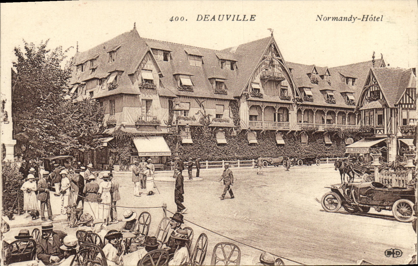 CPA Deauville Plage Fleurie Normandy Hotel