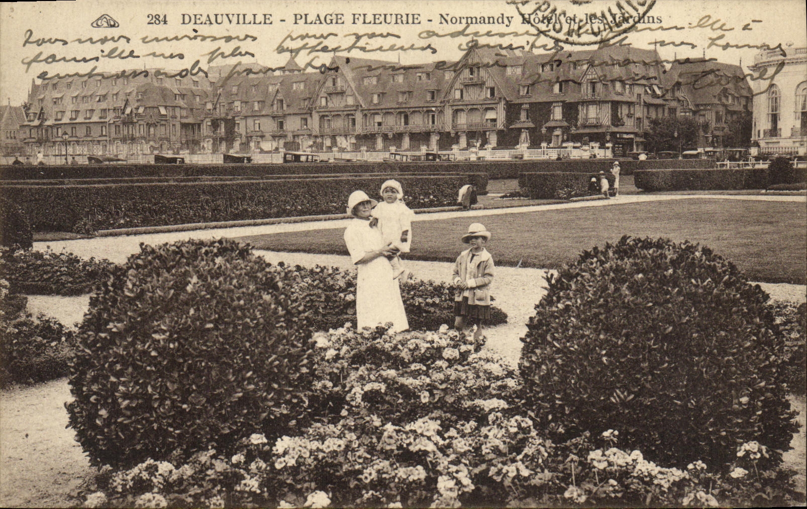 CPA Deauville Plage Fleurie Normandy Hotel et les jardins