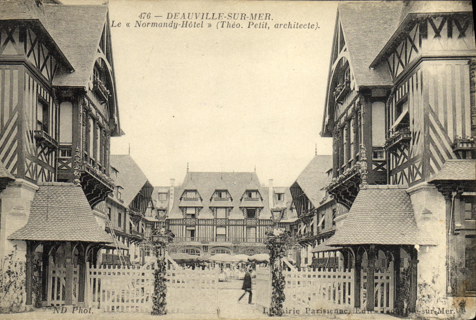 VINTAGE POSTCARD Deauville On Sea Normandy Hotel