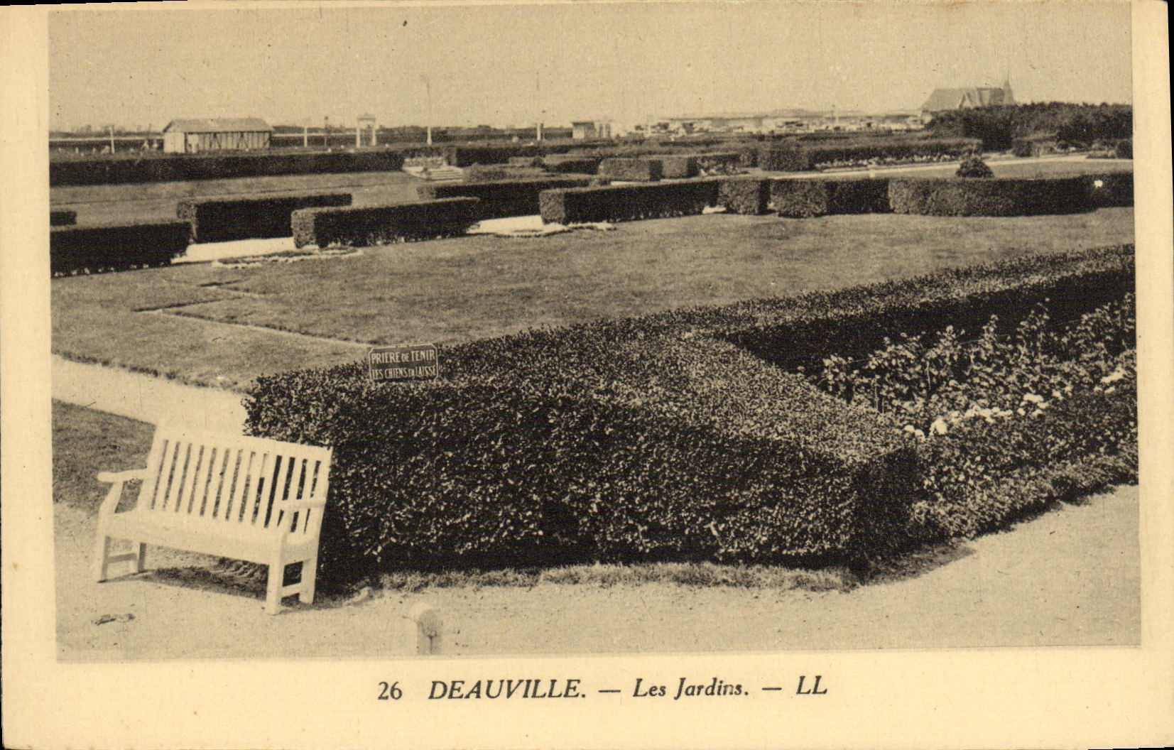 Jardines de Deauville de la POSTAL de la VENDIMIA