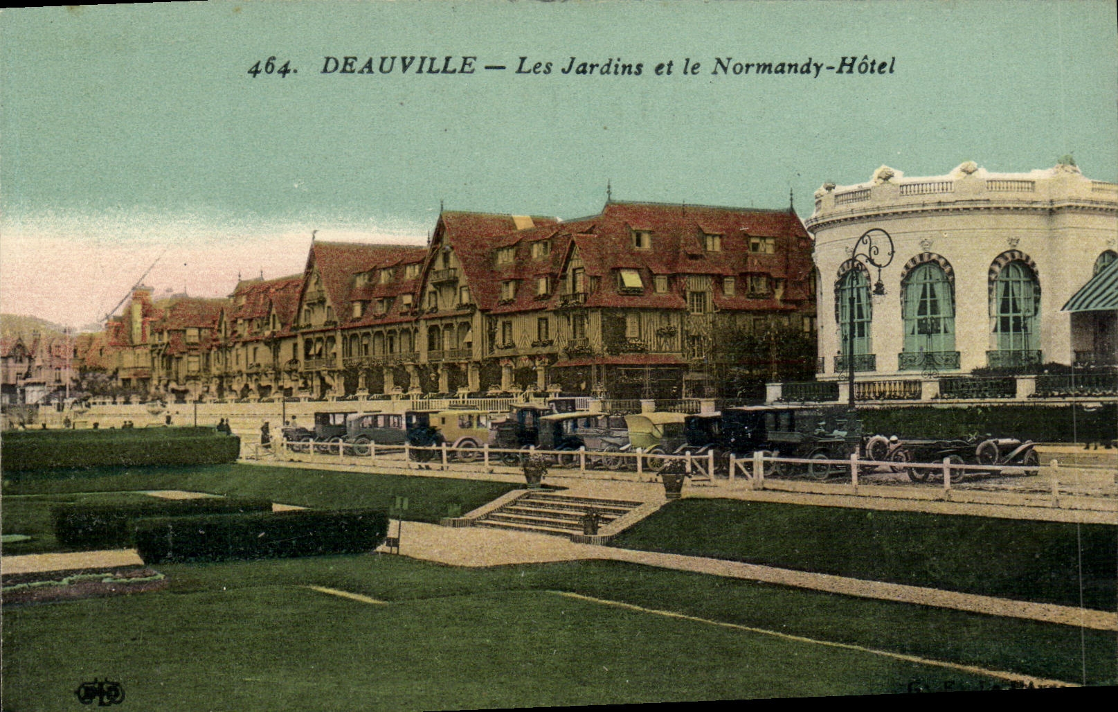 CPA Deauville Les Jardins et le Normandy Hotel