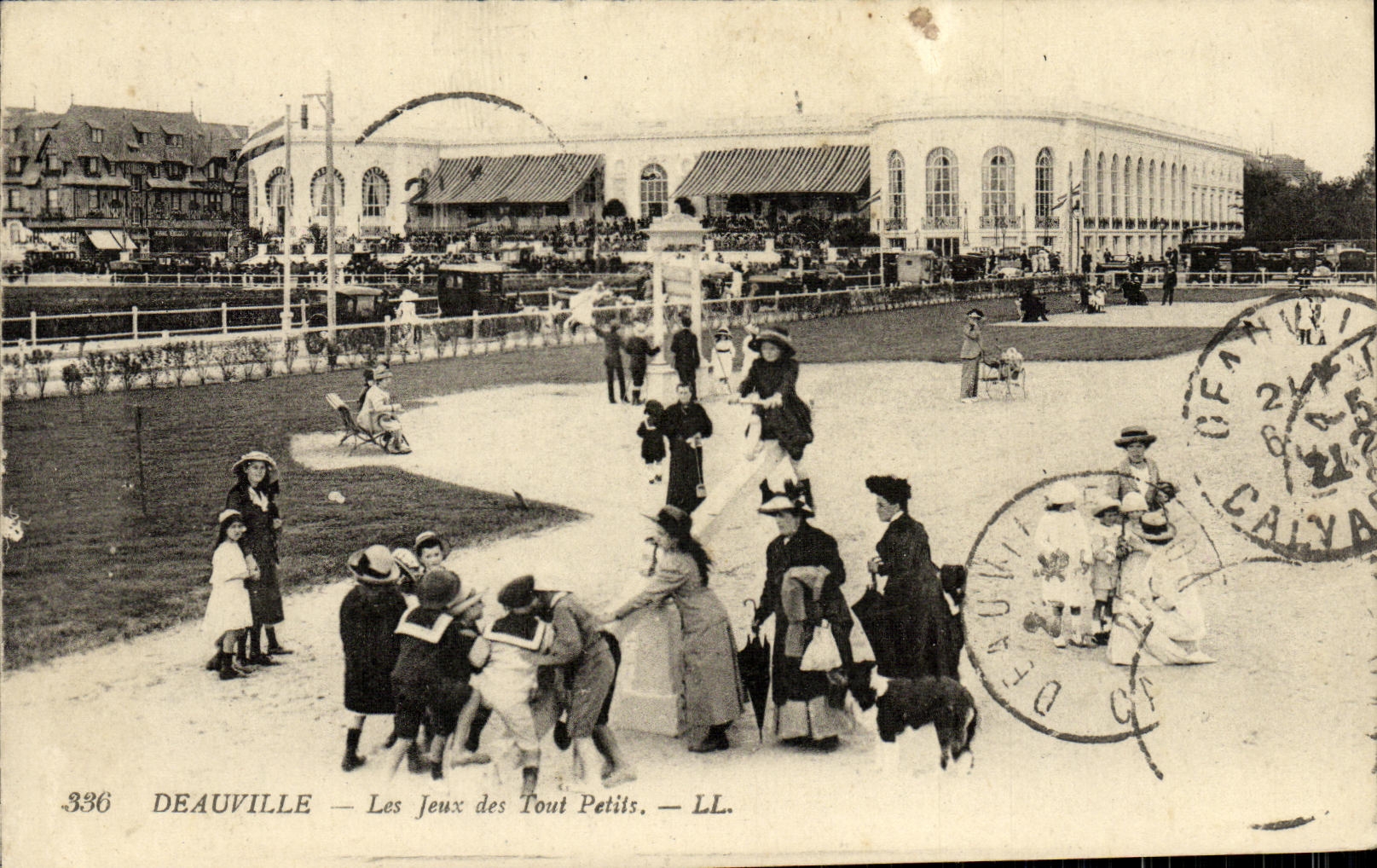 Juegos de Deauville de la POSTAL de la VENDIMIA pequenos del conjunto