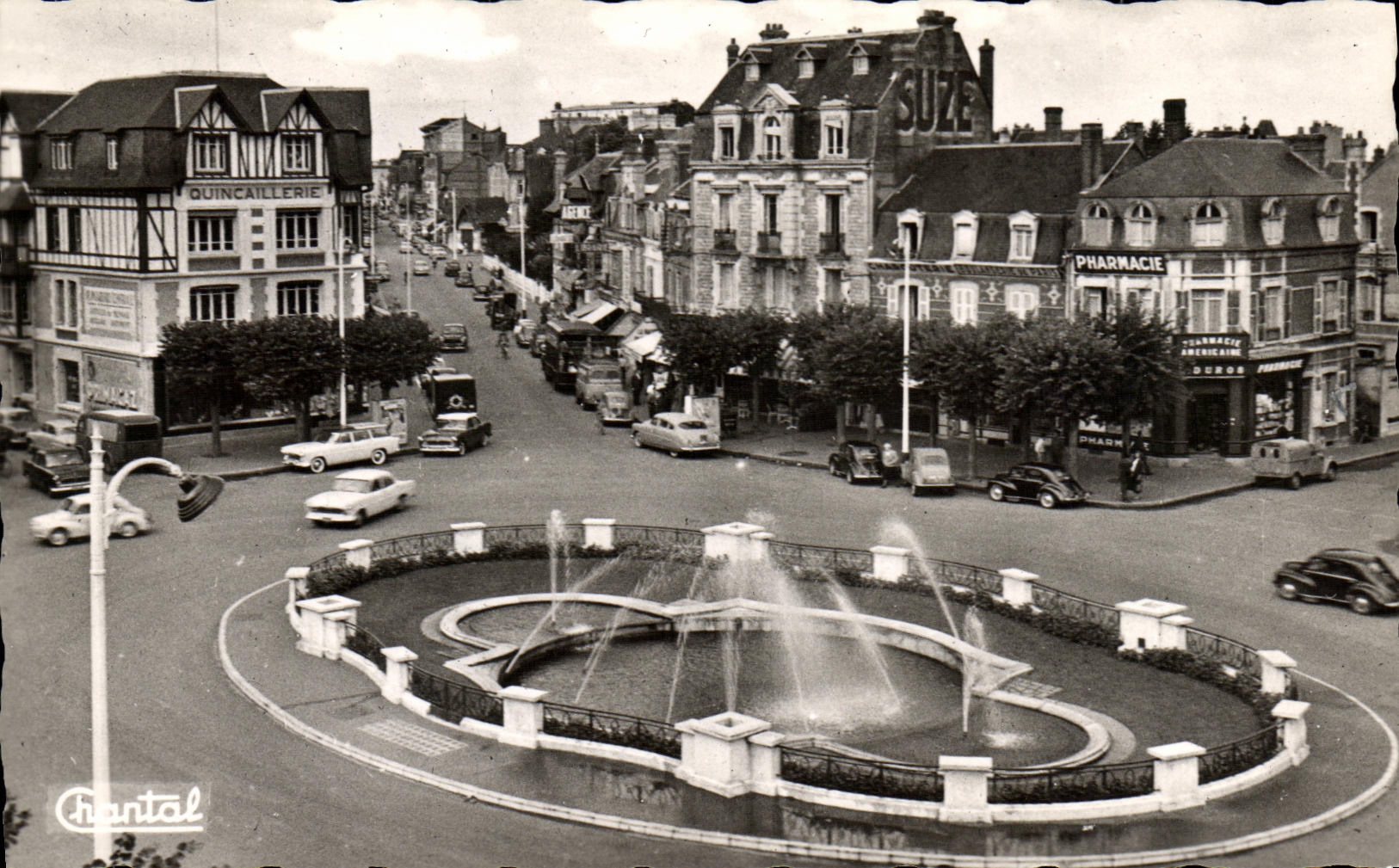 Lugares de Deauville de la POSTAL de la VENDIMIA de Morny