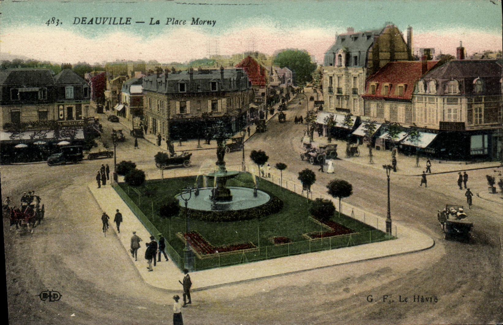 CPA Deauville La Place Morny