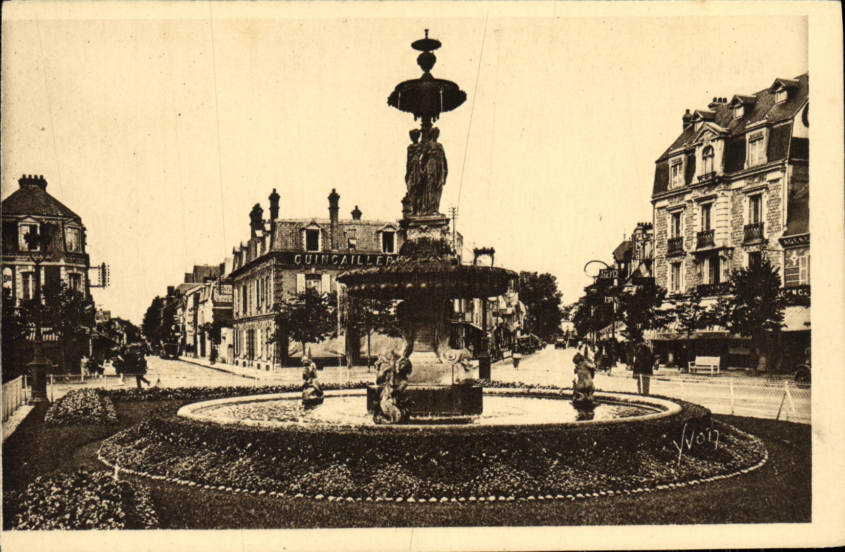 CPA Deauville La Place Morny