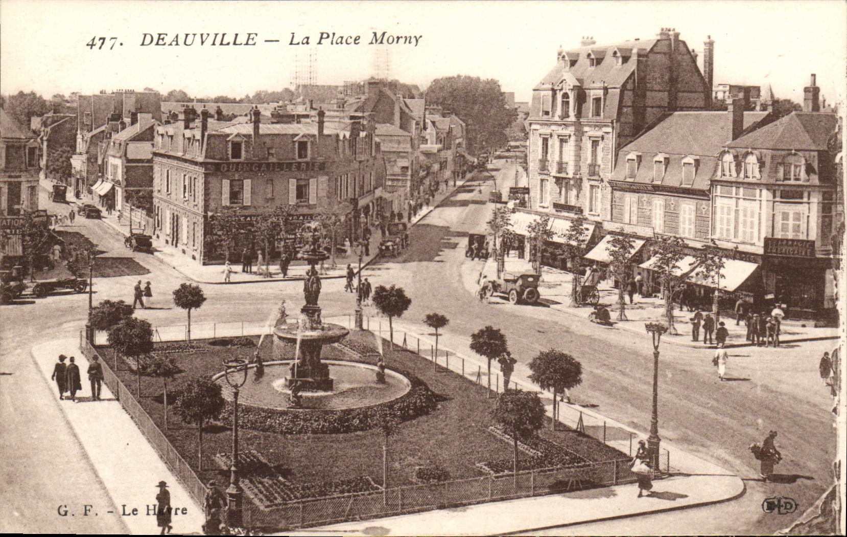 CPA Deauville La Place Morny
