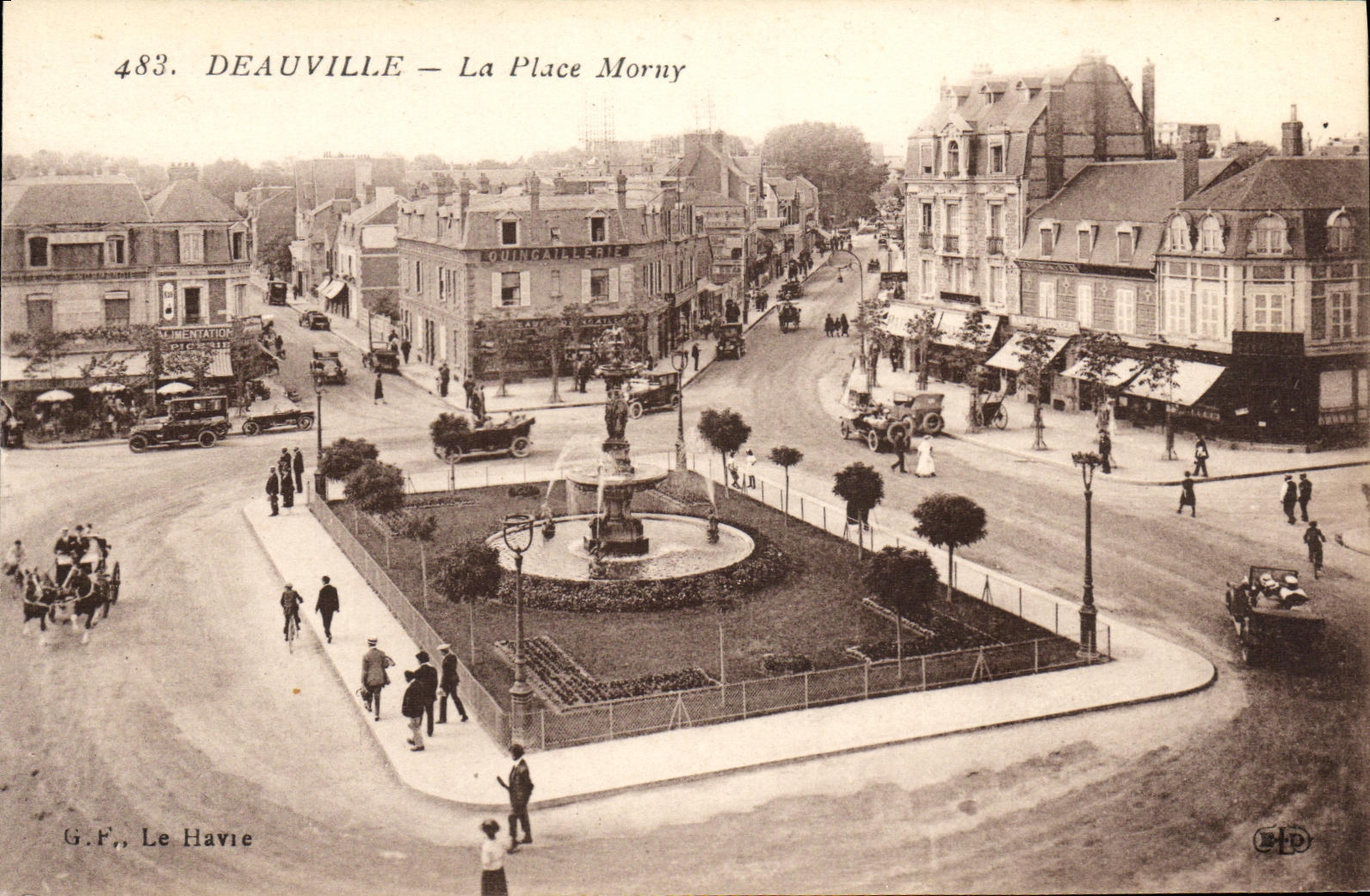 CPA Deauville La Place Morny
