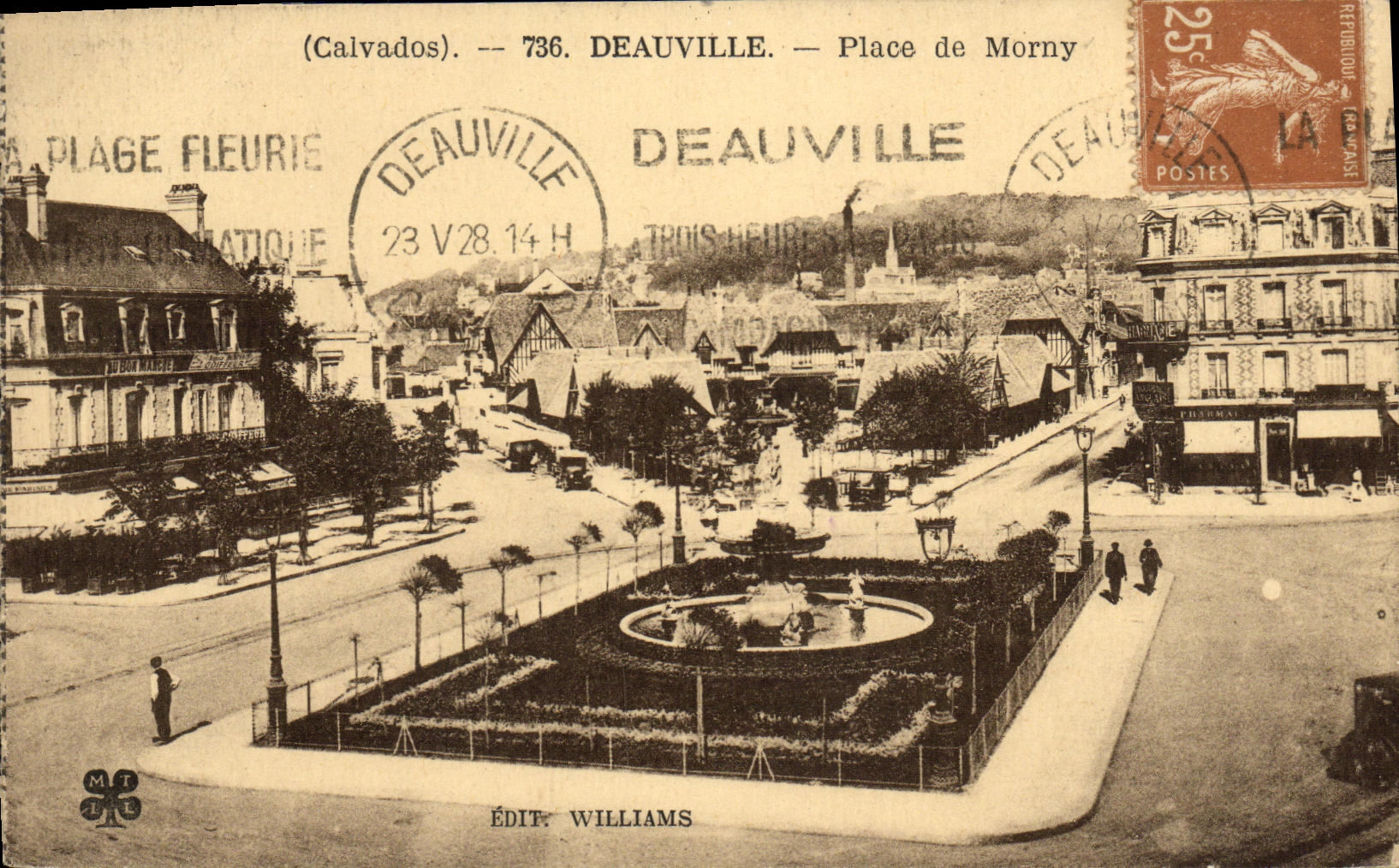 CPA Deauville Place de Morny 