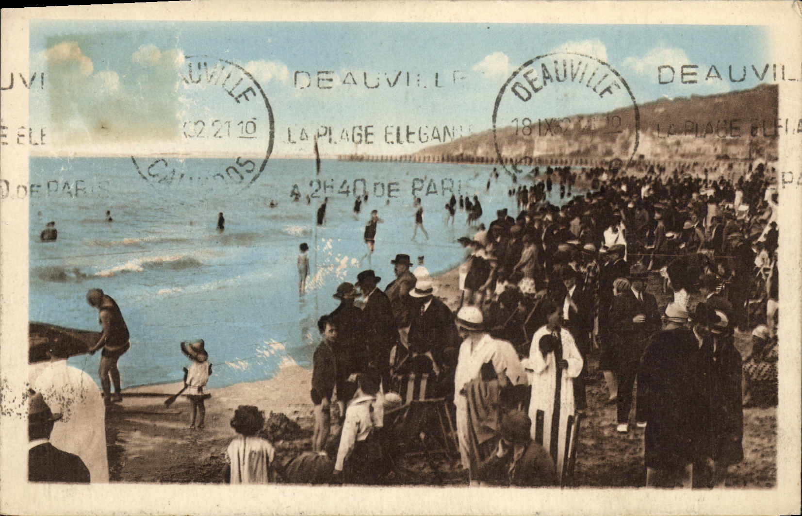 CPA Deauville La Plage Fleurie La Plage