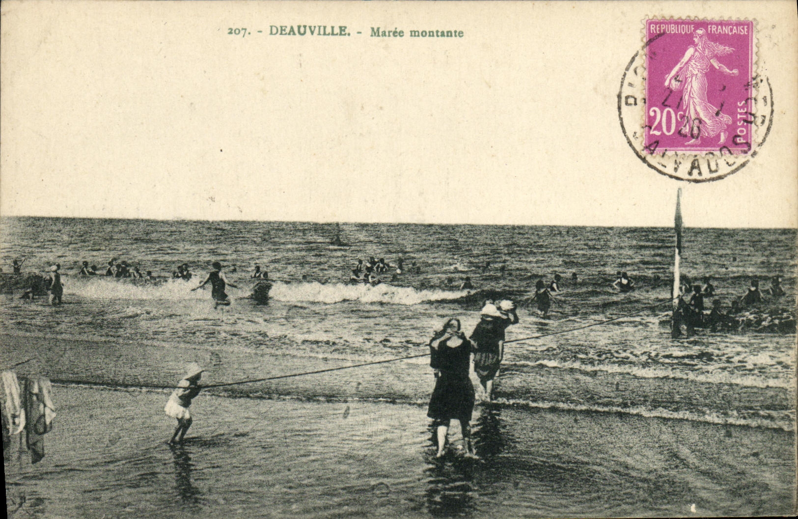 CPA Deauville Maree montante 