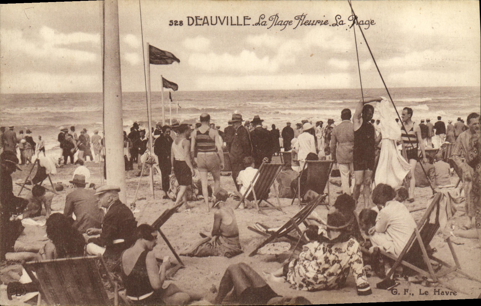 CPA Deauville La Plage Fleurie la Plage