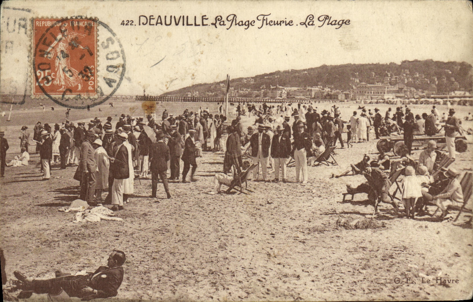 CPA Deauville La Plage Fleurie La Plage