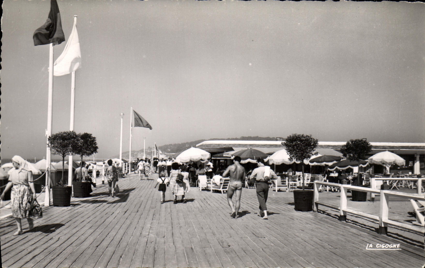 CPA Deauville Les Planches 
