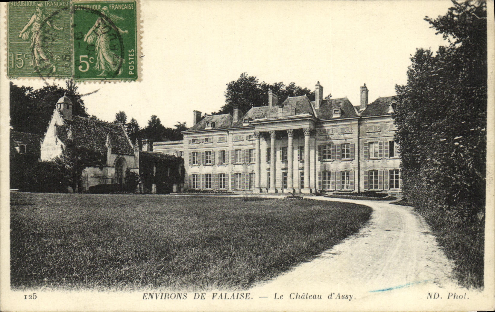CPA Environs de Falaise Le Chateau d Assy