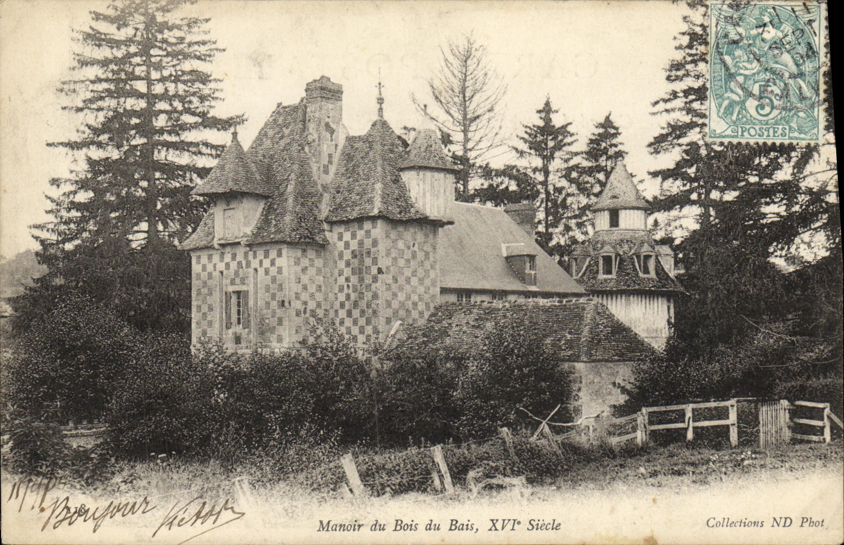 CPA Manoir du Bois du Bais XVl e Siecle