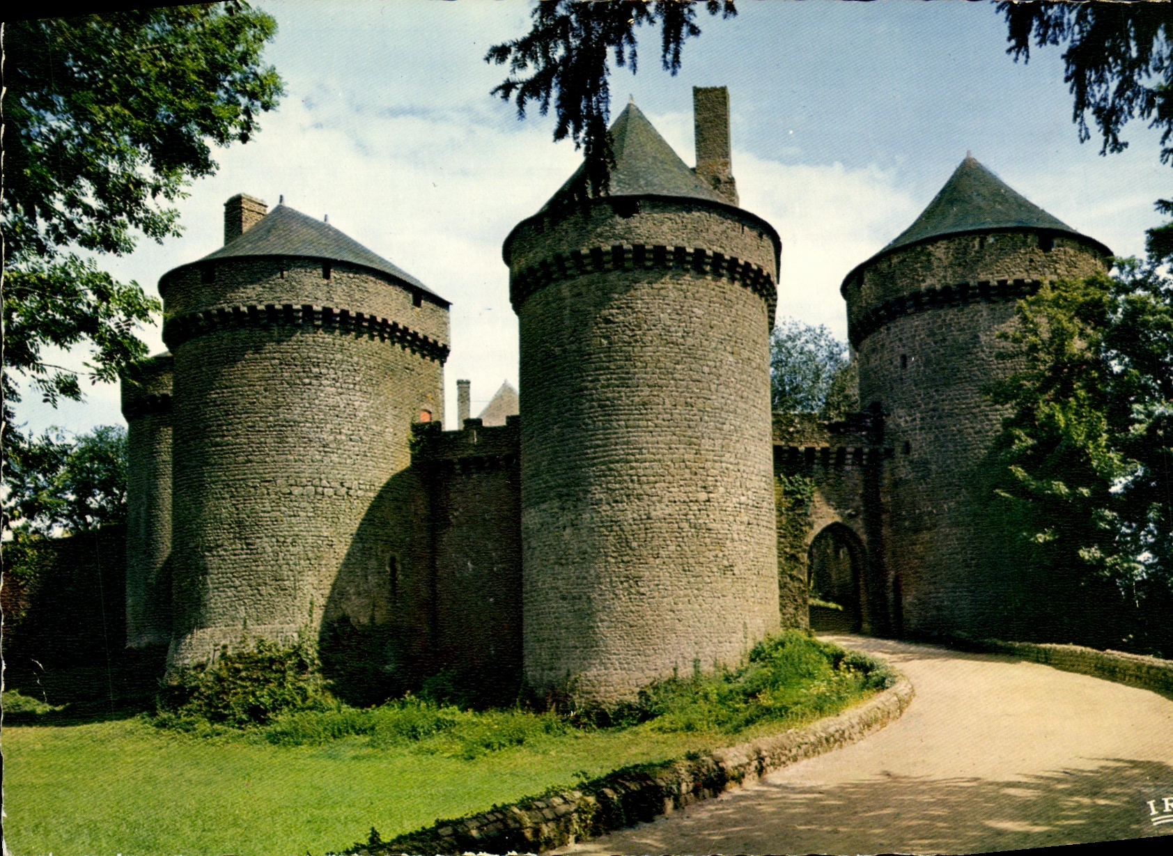 MODERN CARD In Normandy Fortress of Lassay of the XV E S