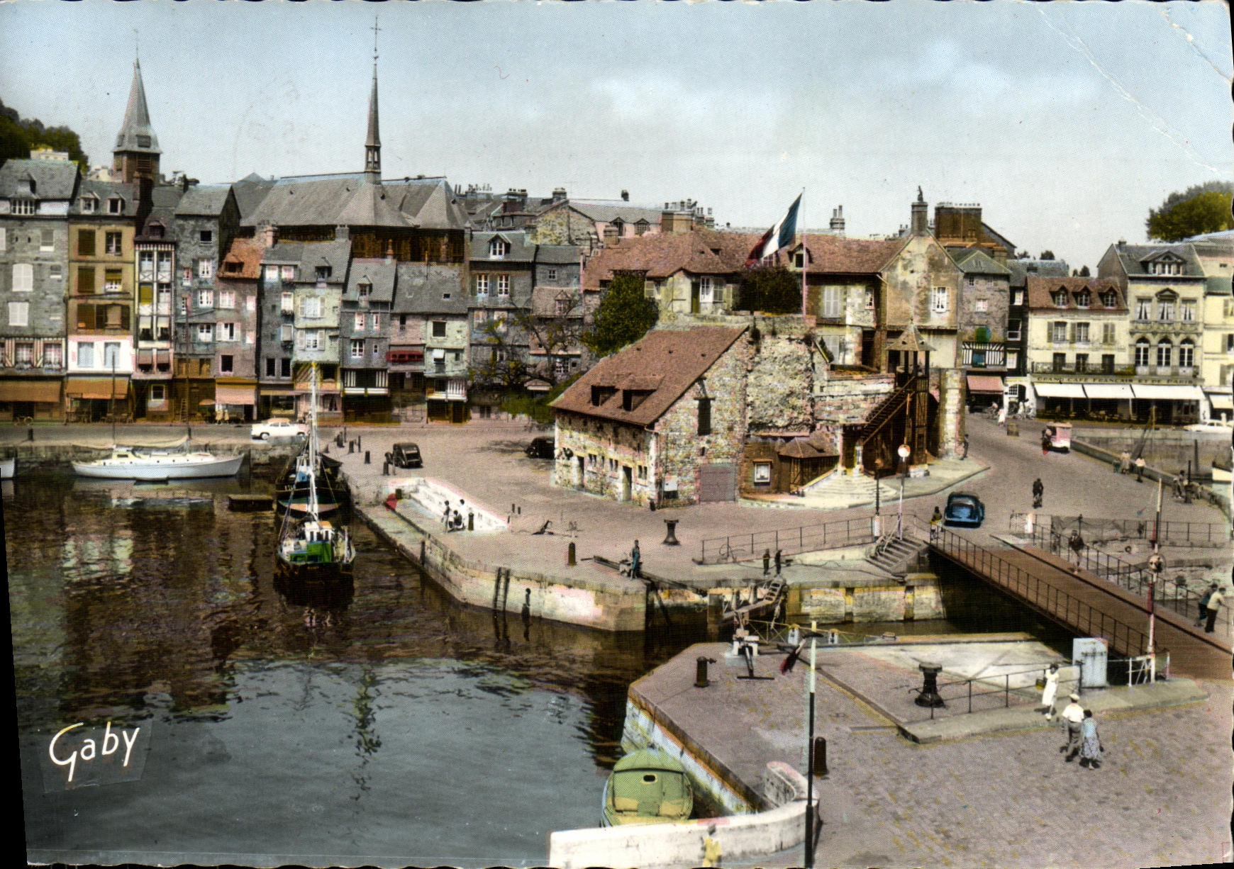 MODERN CARD Honfleur the Old Basin of Lieutenancy
