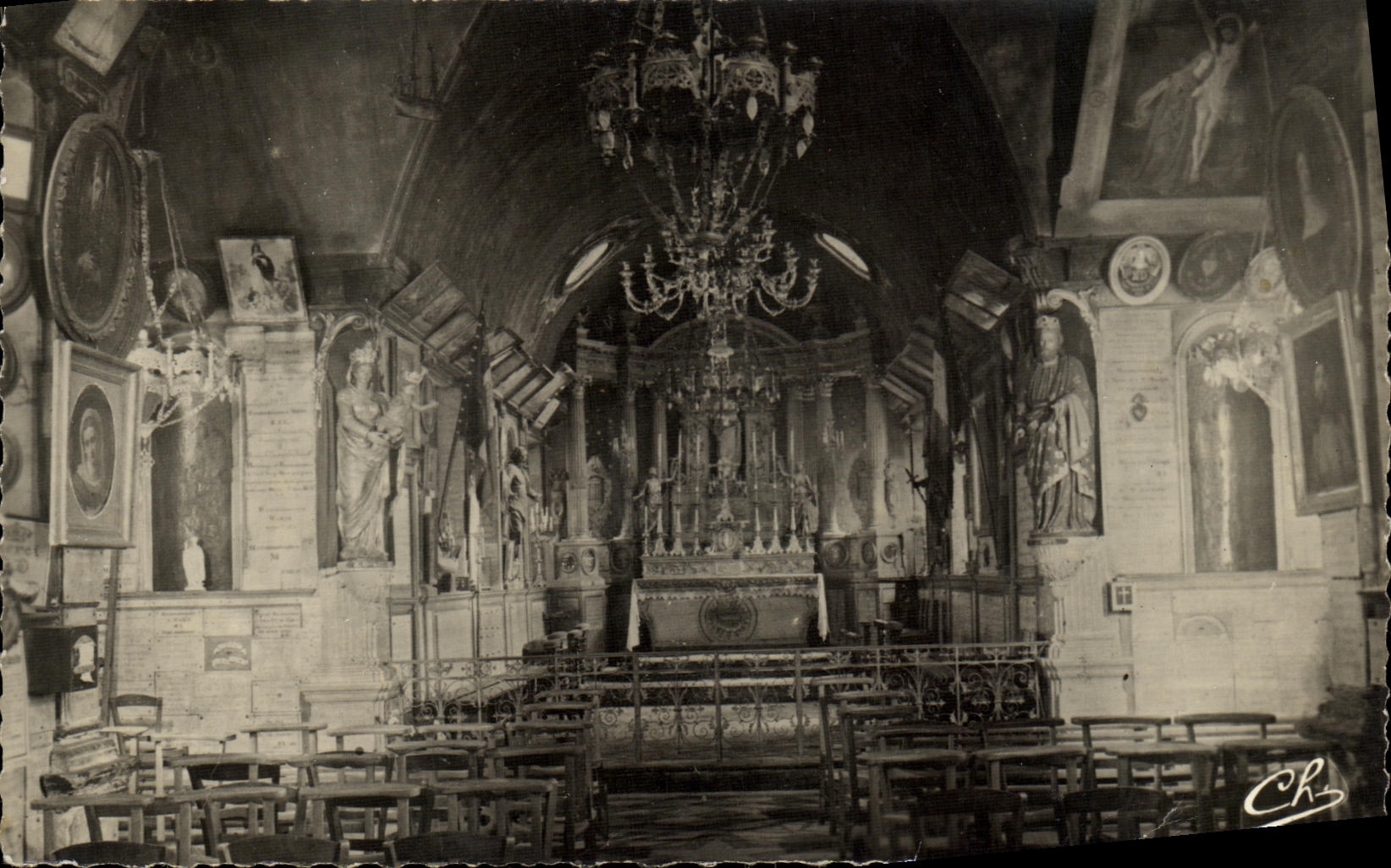 POSTAL MODERNA camara acorazada del peregrinaje de Honfleur del ND de la tolerancia